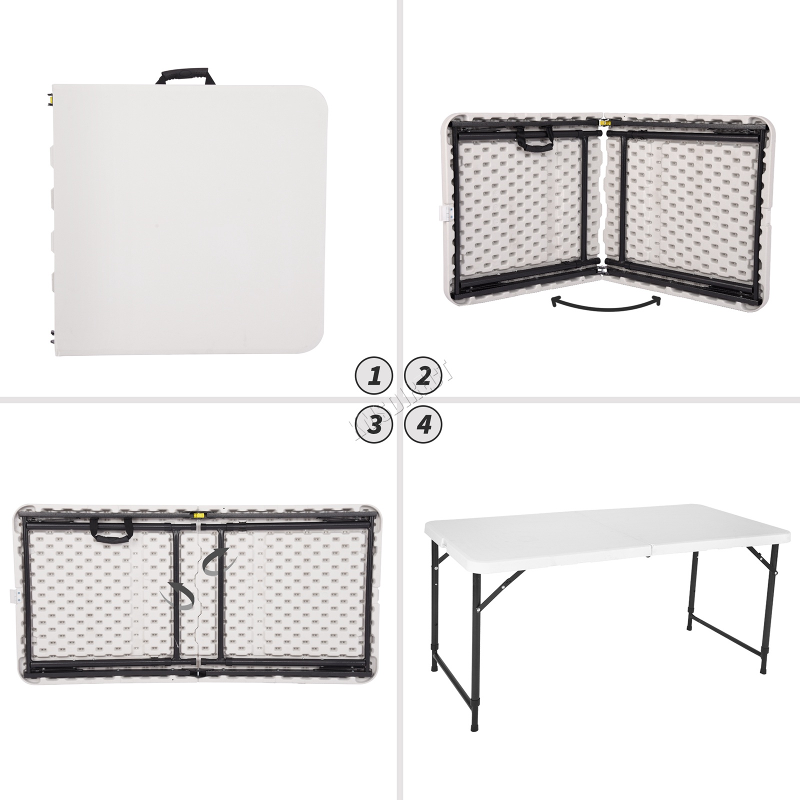 WestWood Heavy Duty Folding Table Portable Plastic Camping Garden Party