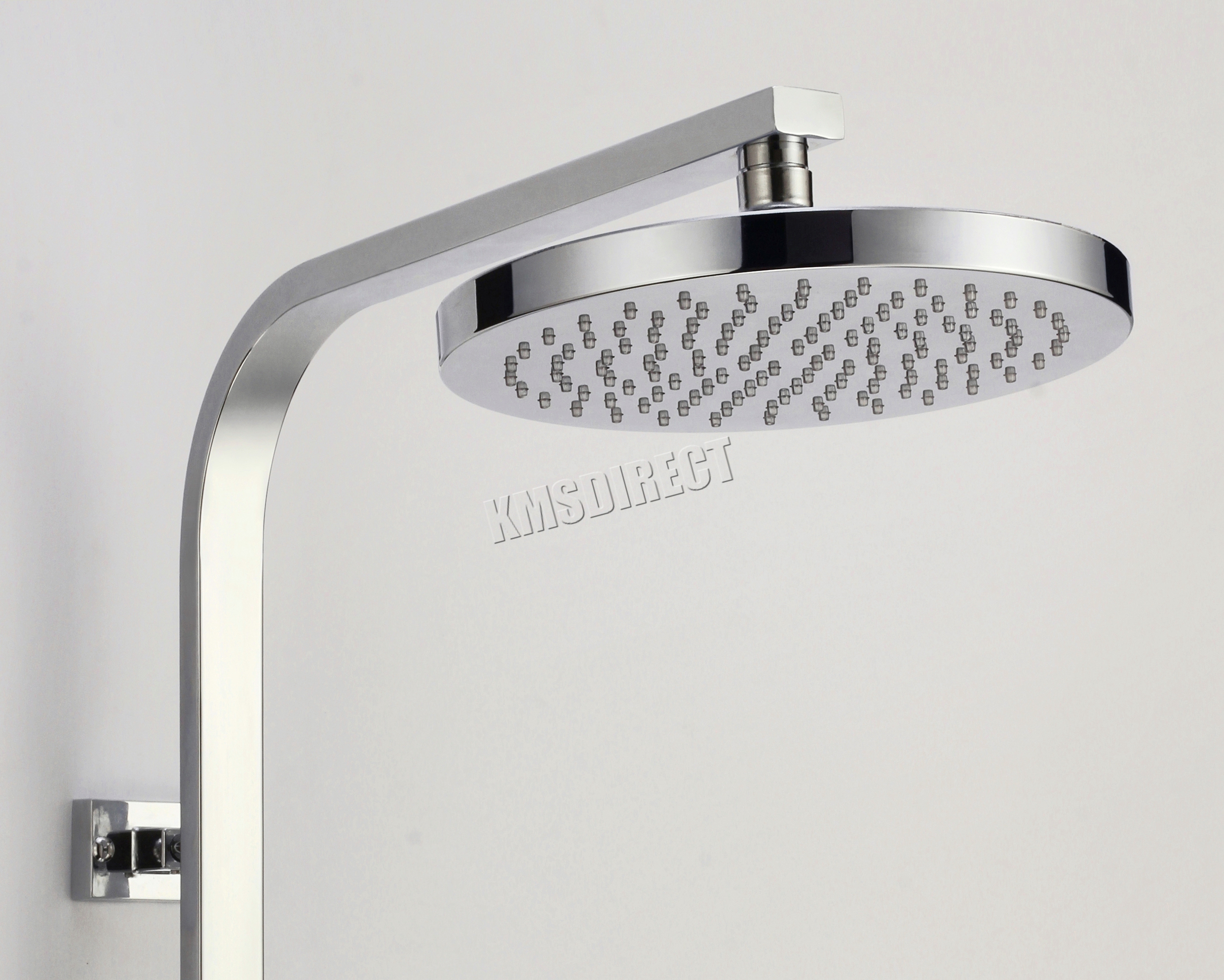 FoxHunter Bathroom Mixer Shower Set Twin Head Round Square Chrome