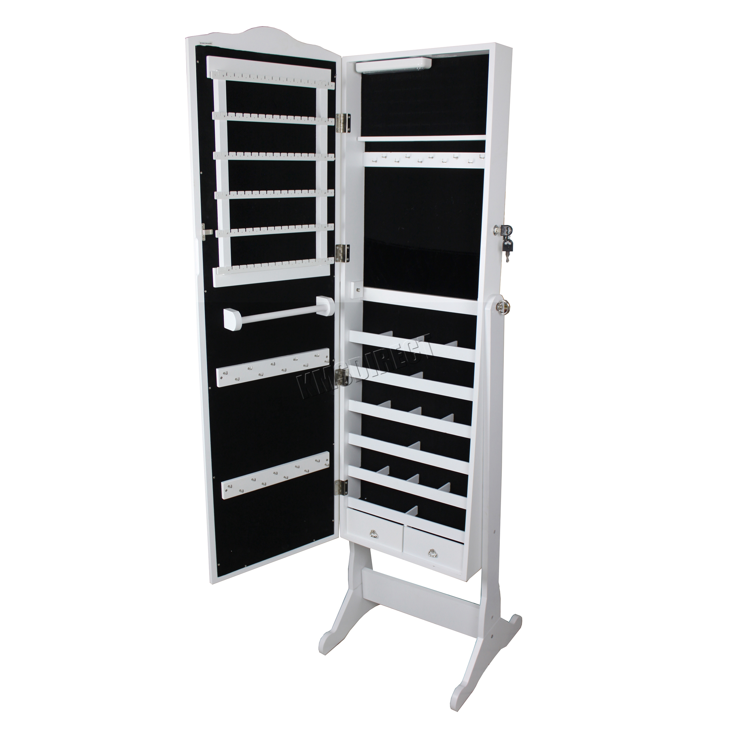 Westwood Armoire Jewellery Cabinet Storage Stand Lockable Jewelry Sentinel Westwood Armoire Jewellery Cabinet Storage Stand Lockable Jewelry Mirror Led