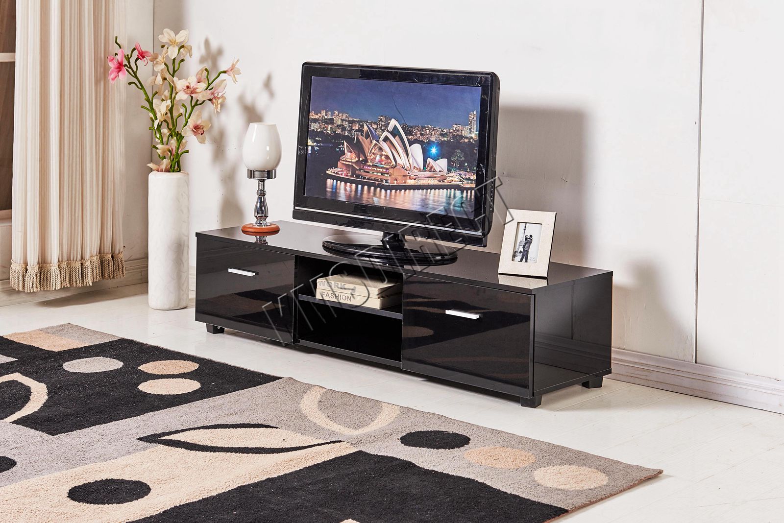 WESTWOOD MODERN TV Unit Stand High Gloss Home Furniture With