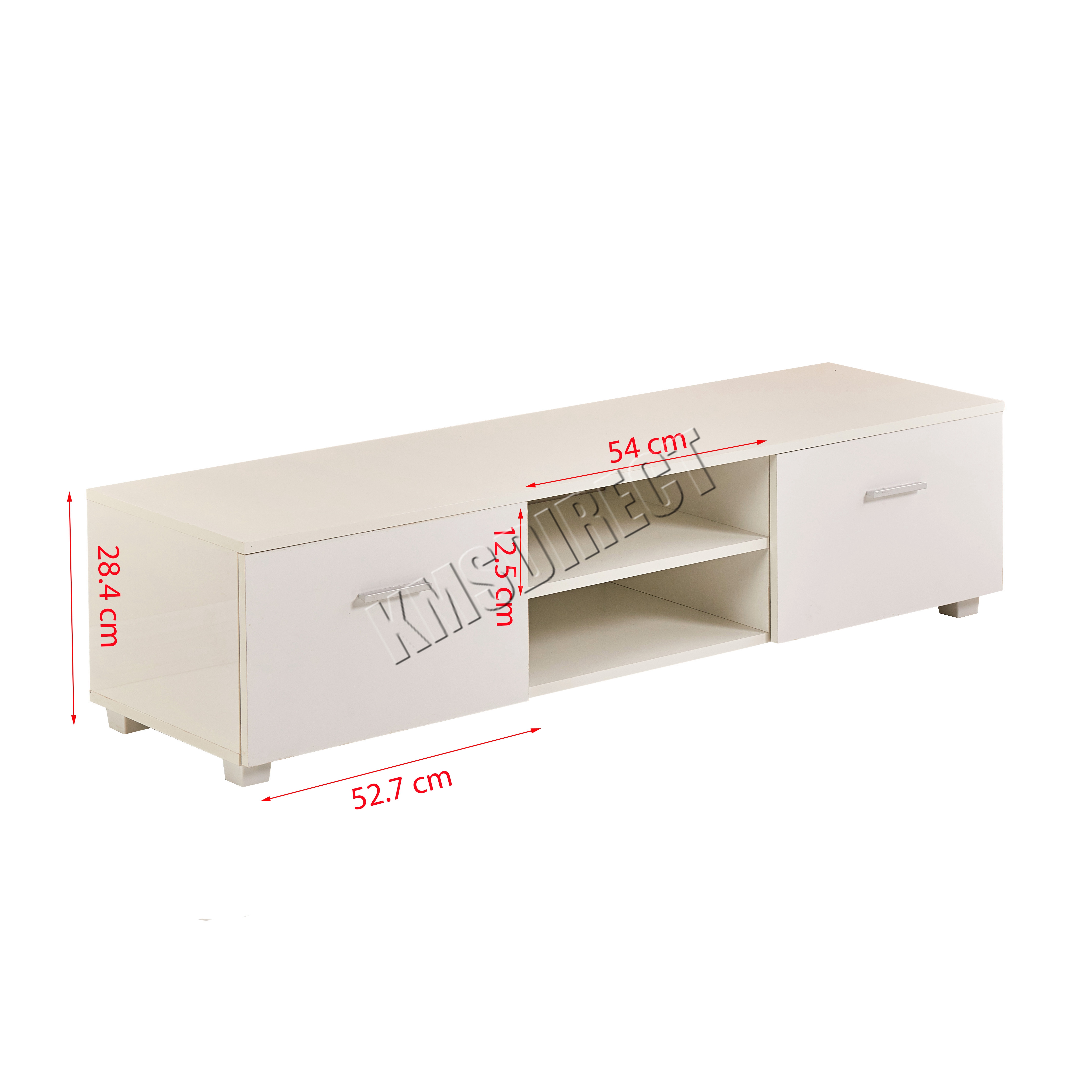 FoxHunter High Gloss MDF TV Unit Stand White Home Furniture With Drawer eBay