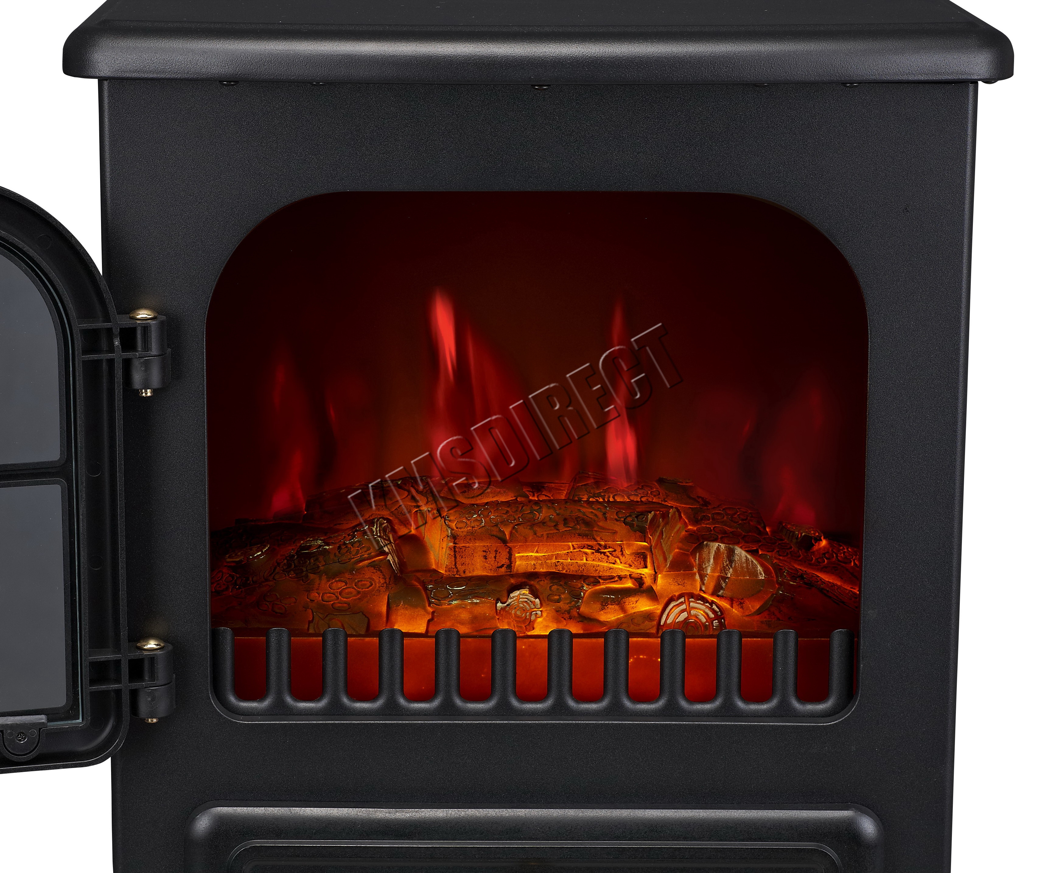 FoxHunter 1850W Log Burning Effect Electric Fire Stove Heater Fireplace