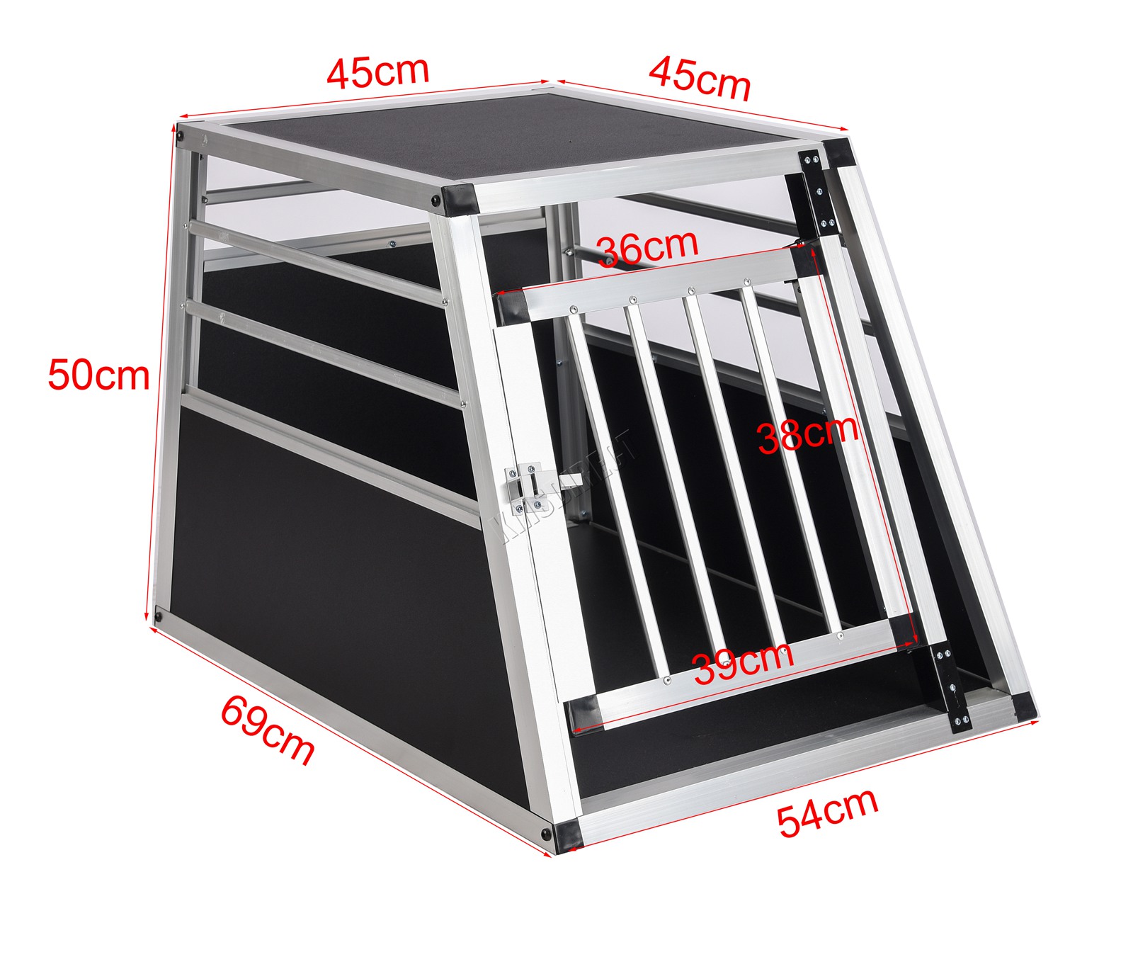 Foxhunter Aluminium Pet Voiture Tacot Travel Cage Chien Chiot Chat Transport Kennel Ebay