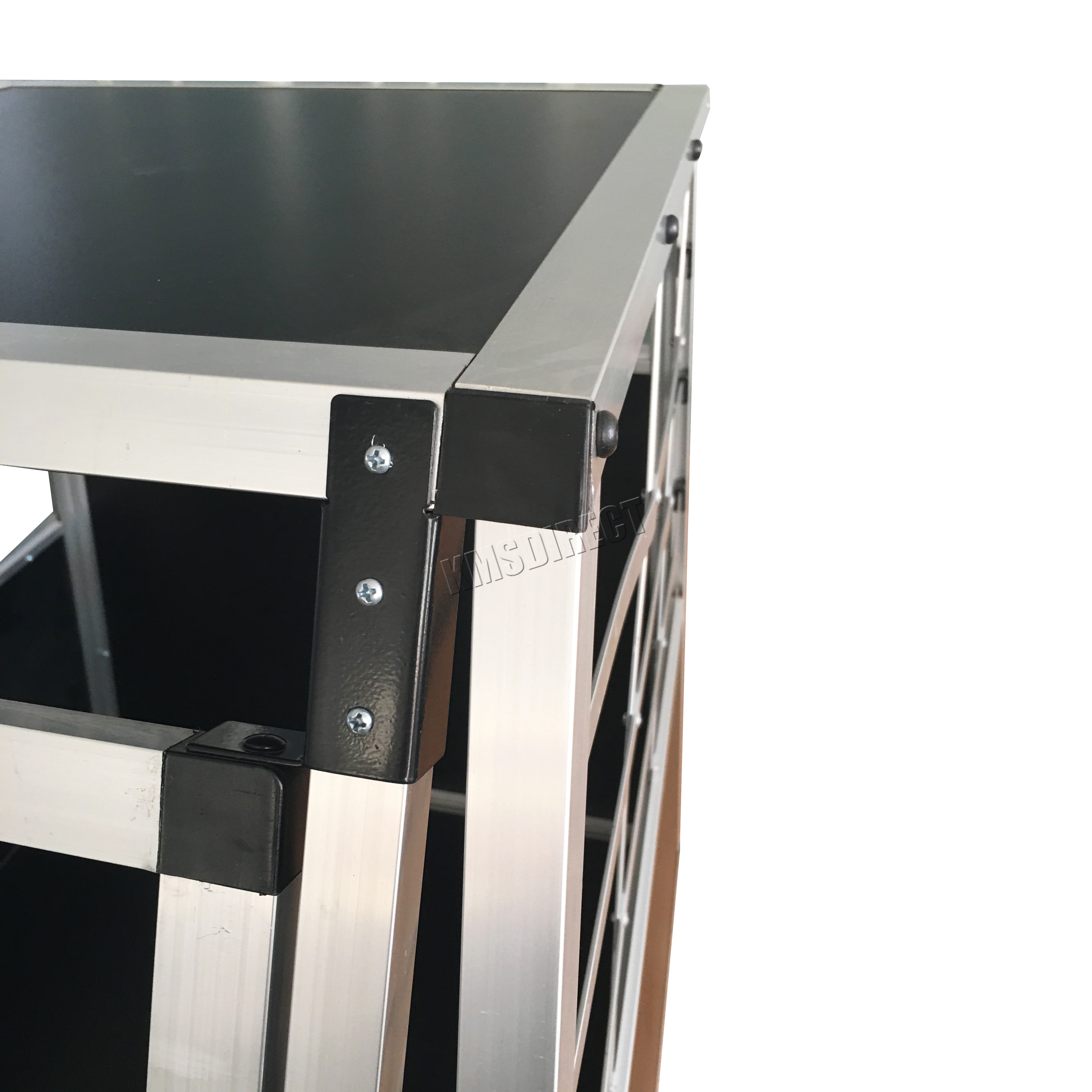 FOXHUNTER ALUMINIUM DOG Pet Cage Kennel Large Transport Crate Carrier