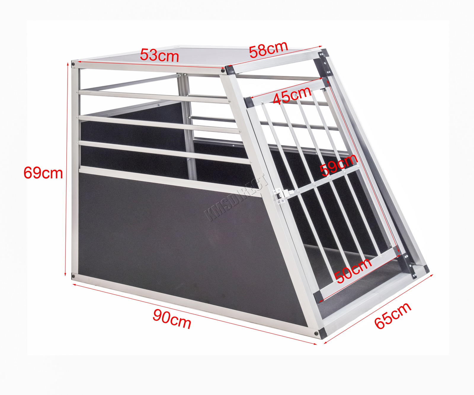 Foxhunter Aluminium Pet Voiture Tacot Travel Cage Chien Chiot Chat Transport Kennel Ebay