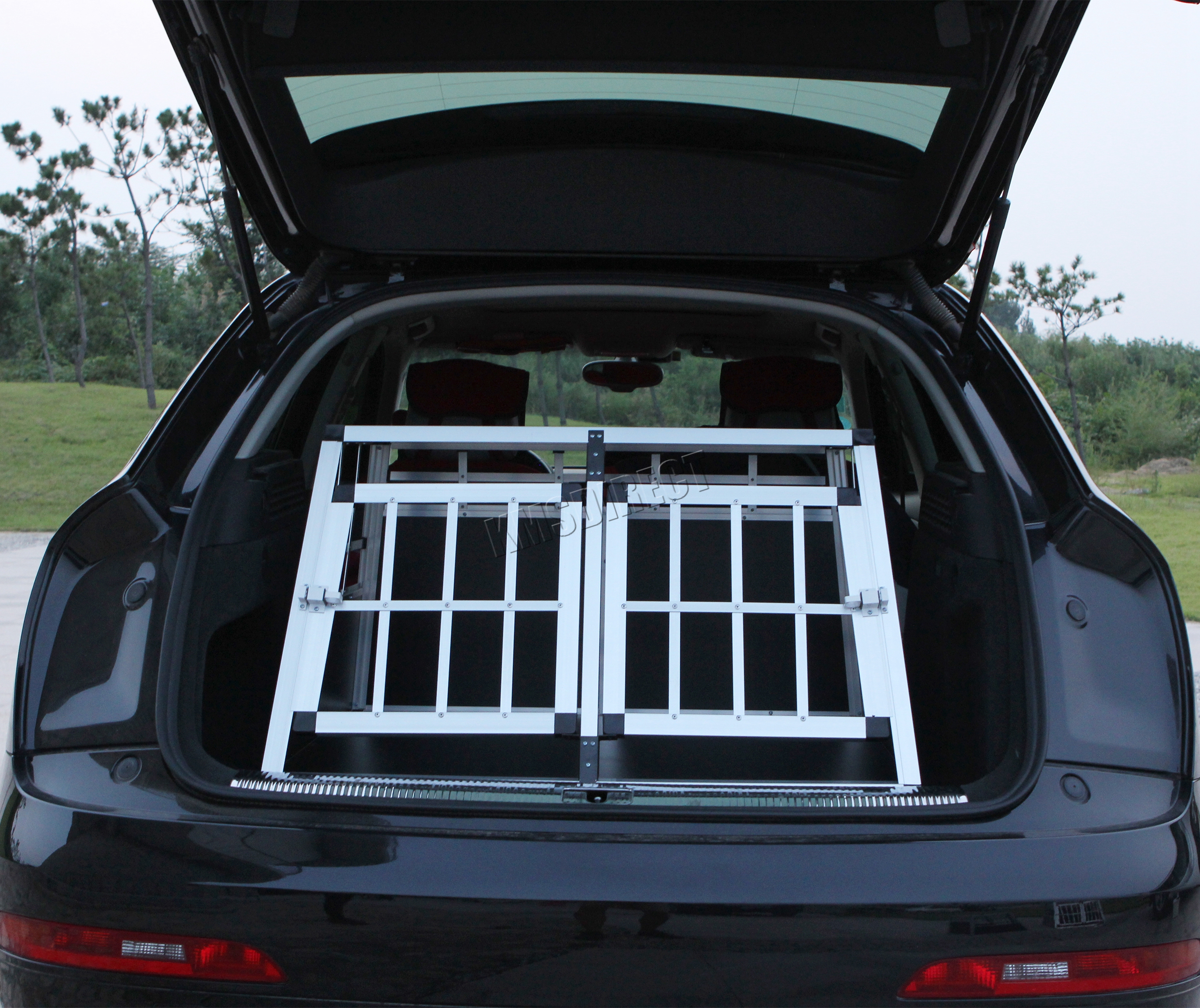 FoxHunter Aluminium Dog Pet Cage Kennel Small Transport Crate Carrier