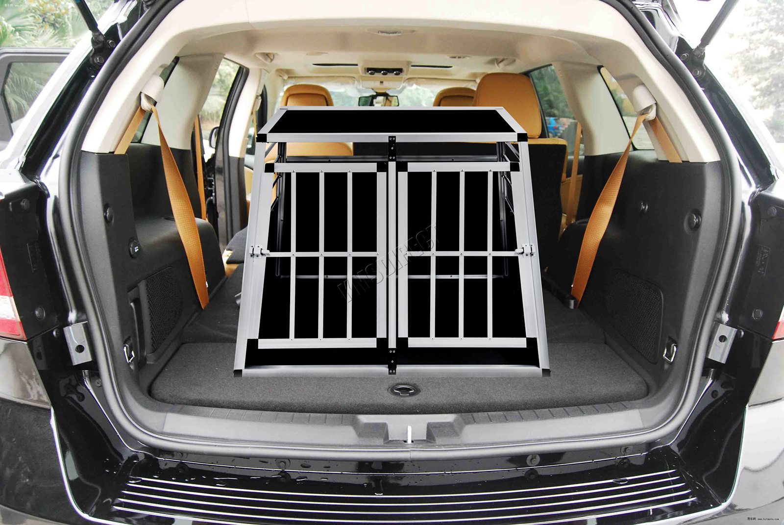 FoxHunter Aluminium Pet Car Crate Travel Cage Dog Puppy Cat Transport