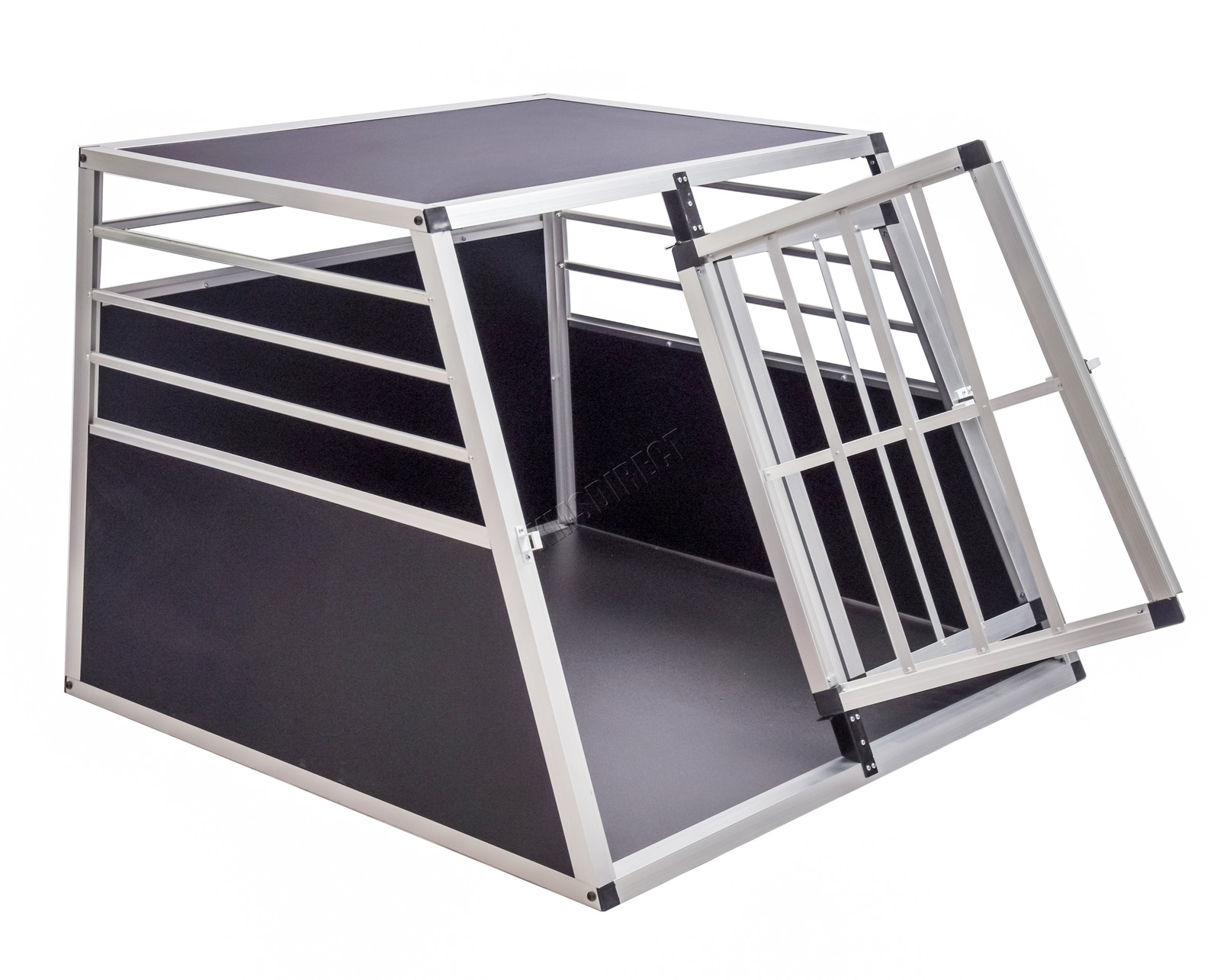 FoxHunter Aluminium Pet Car Crate Travel Cage Dog Puppy Cat Transport