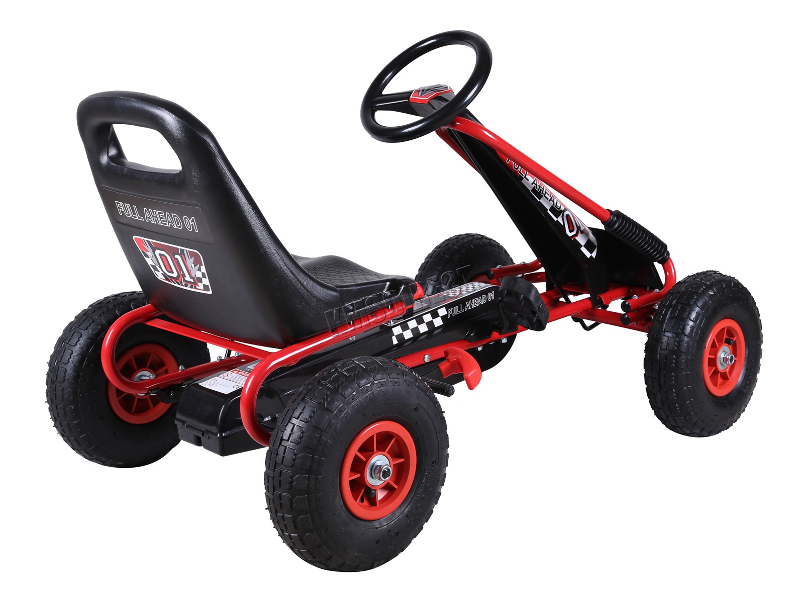 GALACTICA Kids Go Kart Ride On Car Pedal With Rubber Wheels Adjustable