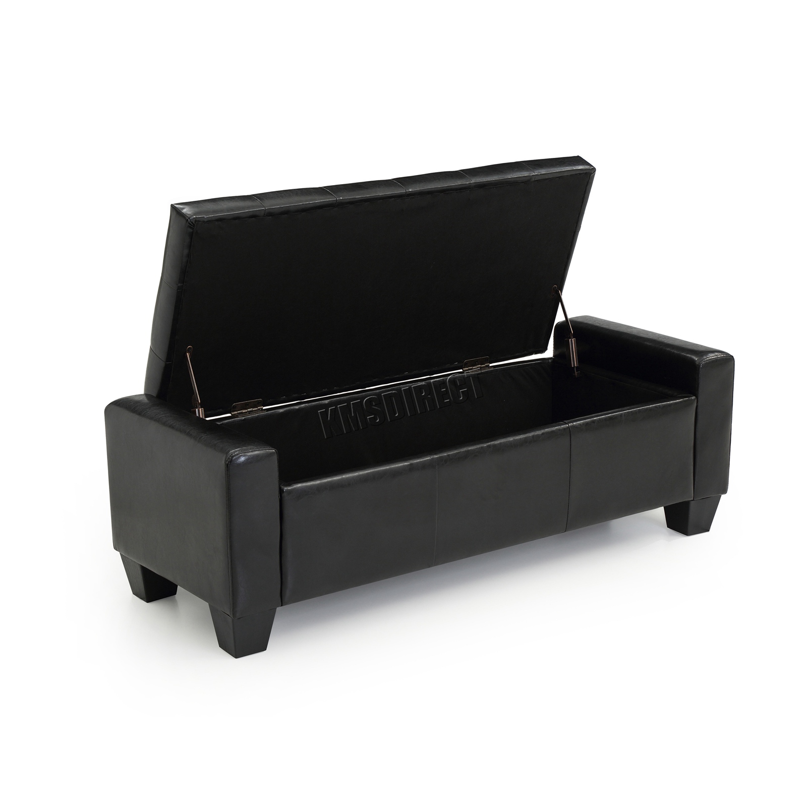 WestWood PU Leather Ottoman Storage Bench Footrest Stool Lift Top Home