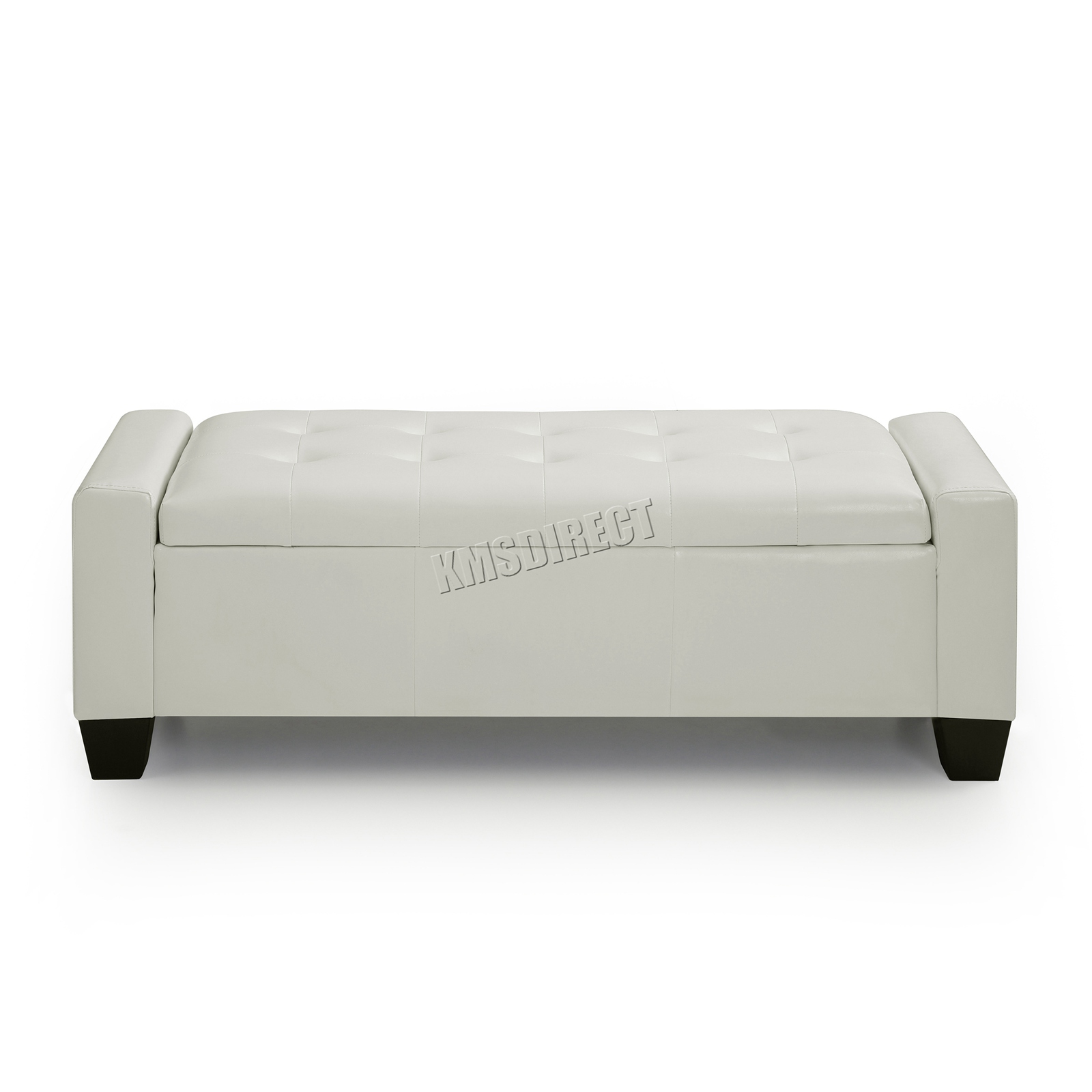 WestWood PU Leather Ottoman Storage Bench Footrest Stool Lift Top Home