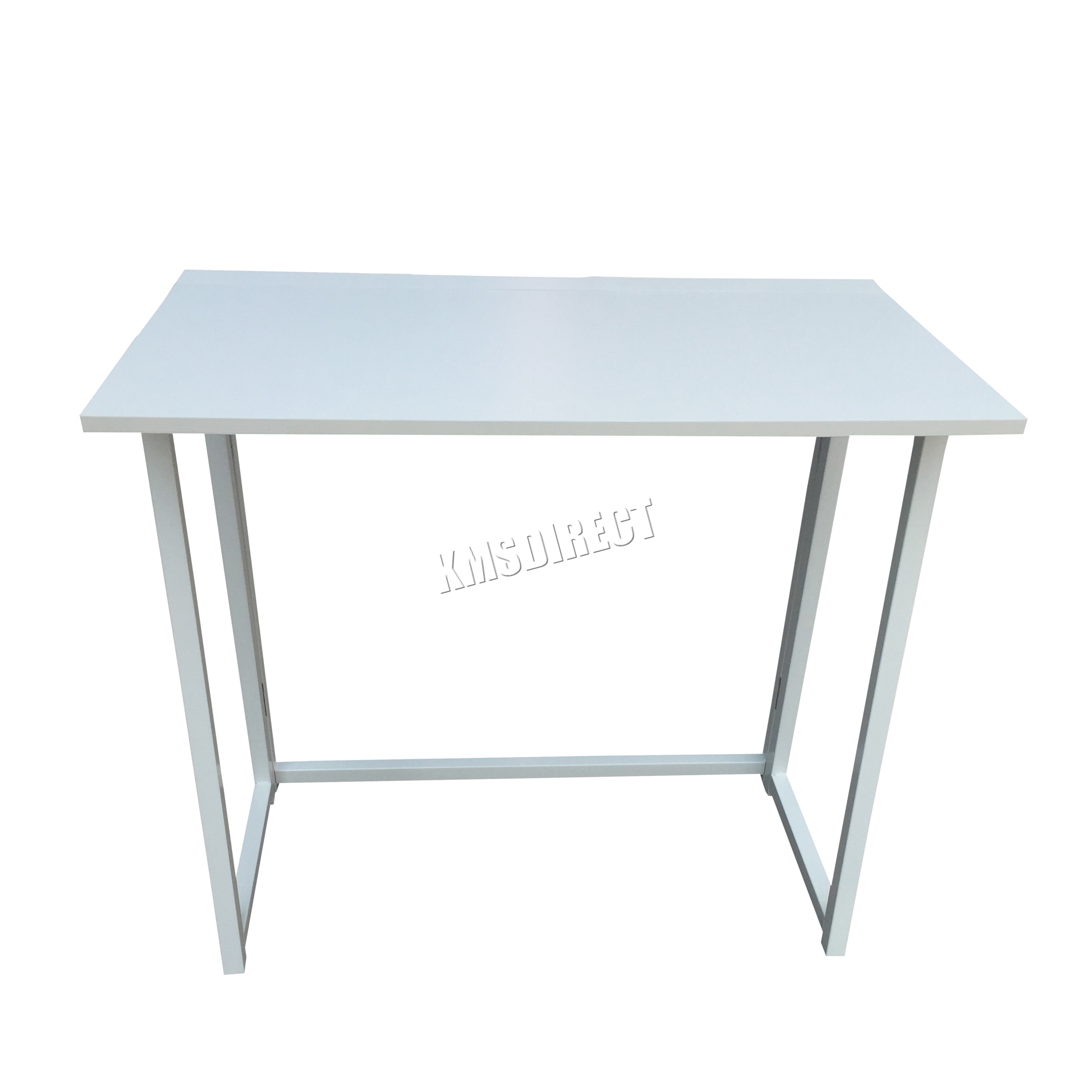 Details About Foxhunter Foldable Computer Desk Folding Laptop Pc Table Home Office Cd03 White