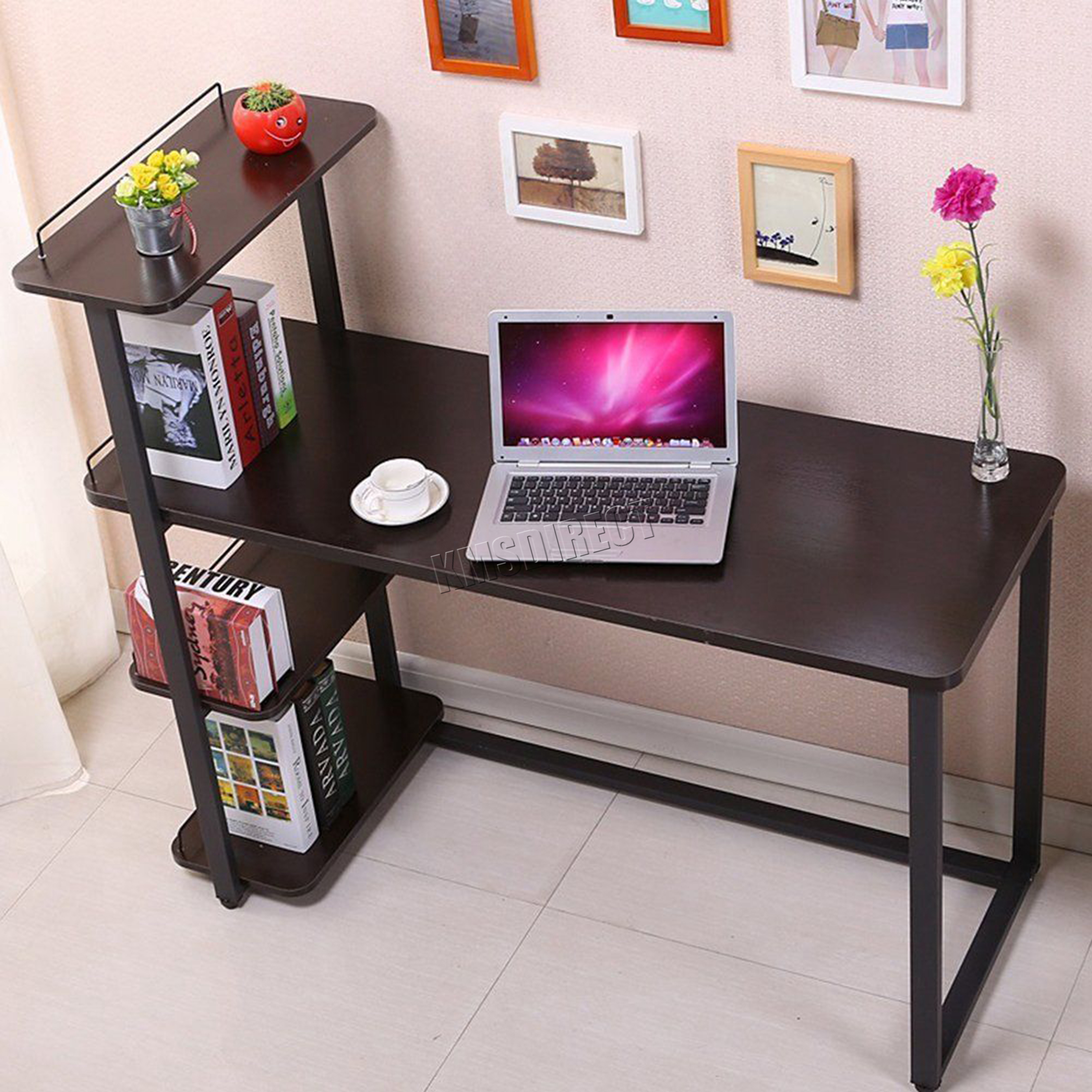 Westwood 4 Tiers Shelf Corner Computer Desk Home Office Pc Laptop Westwood 4 Tiers Shelf Corner Computer Desk Home