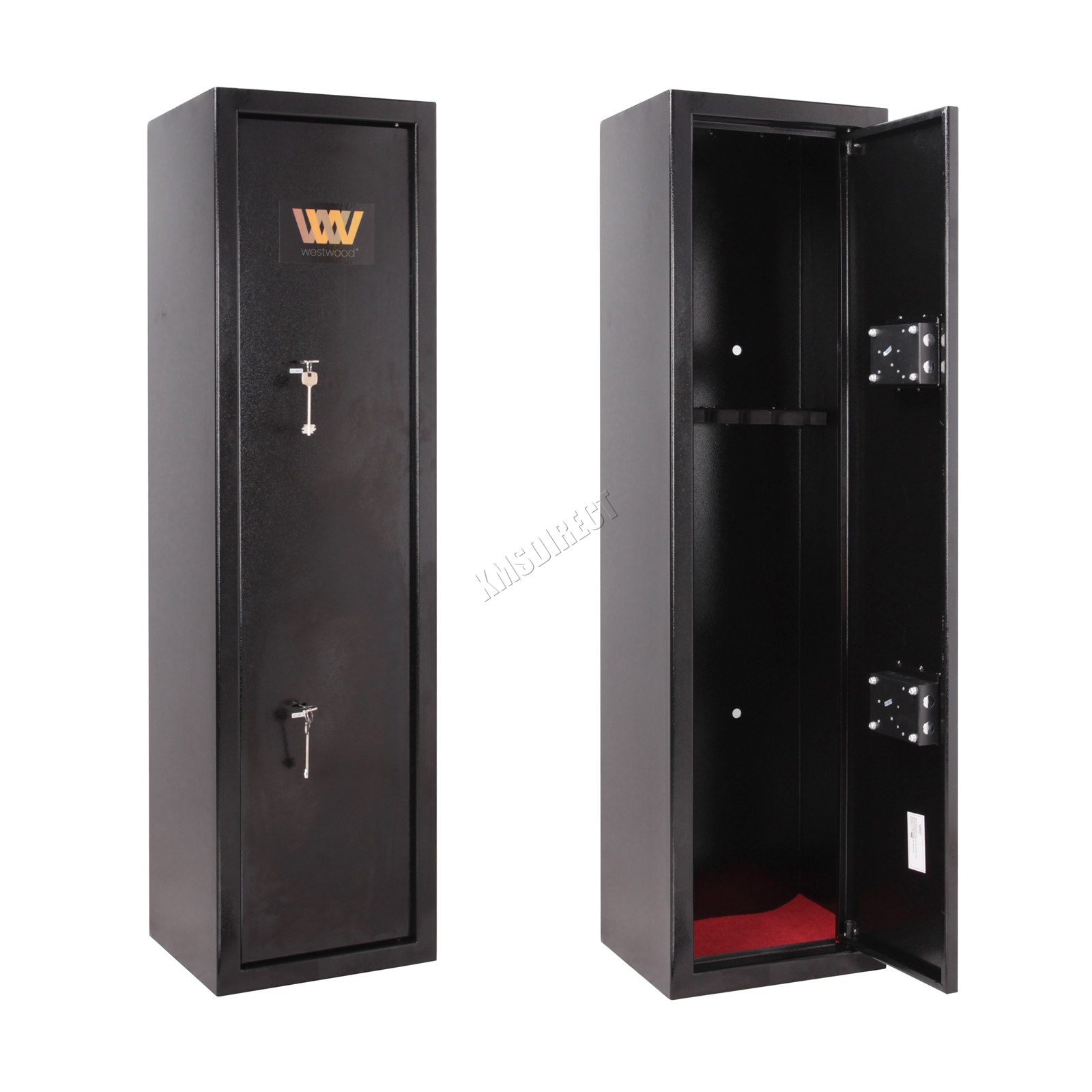 WestWood Gun Cabinet 3 Or 6 Security Lockable Safe Storage Rifle Firearm Steel