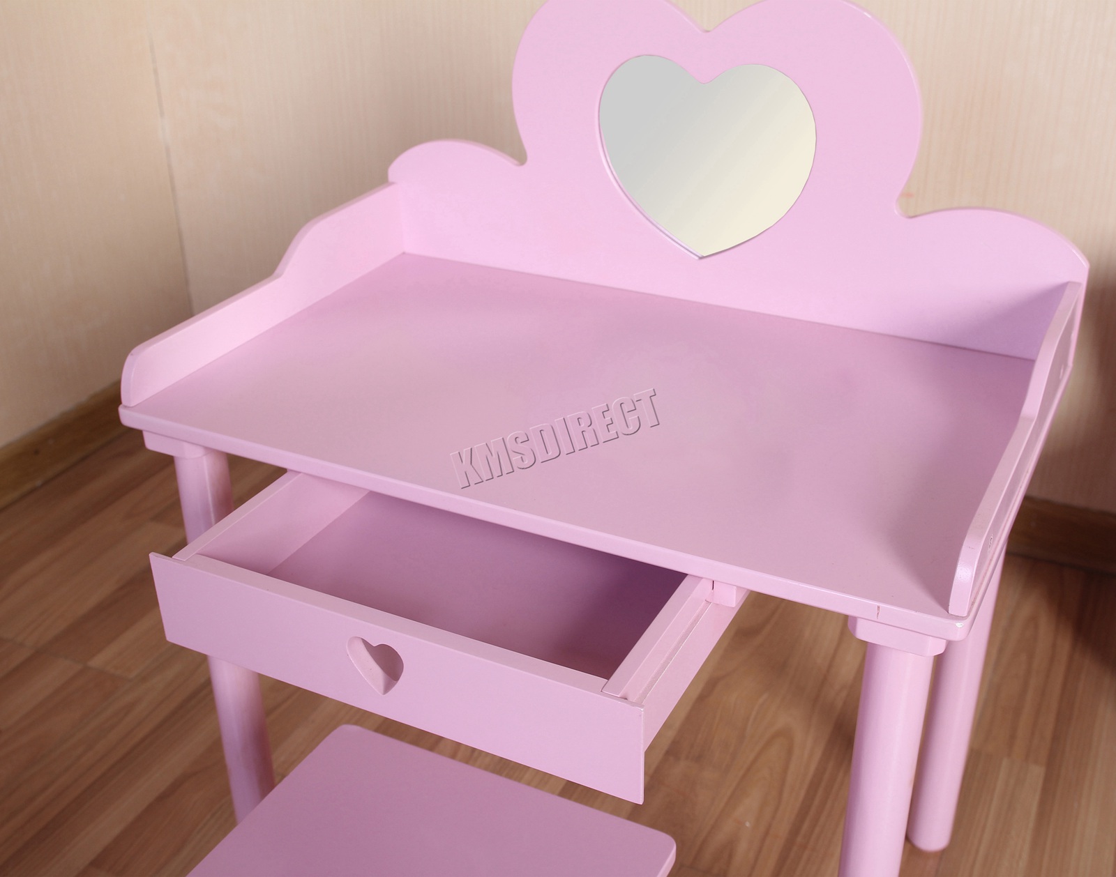FoxHunter Children’s Dressing Table With Mirror Girls Kids Makeup