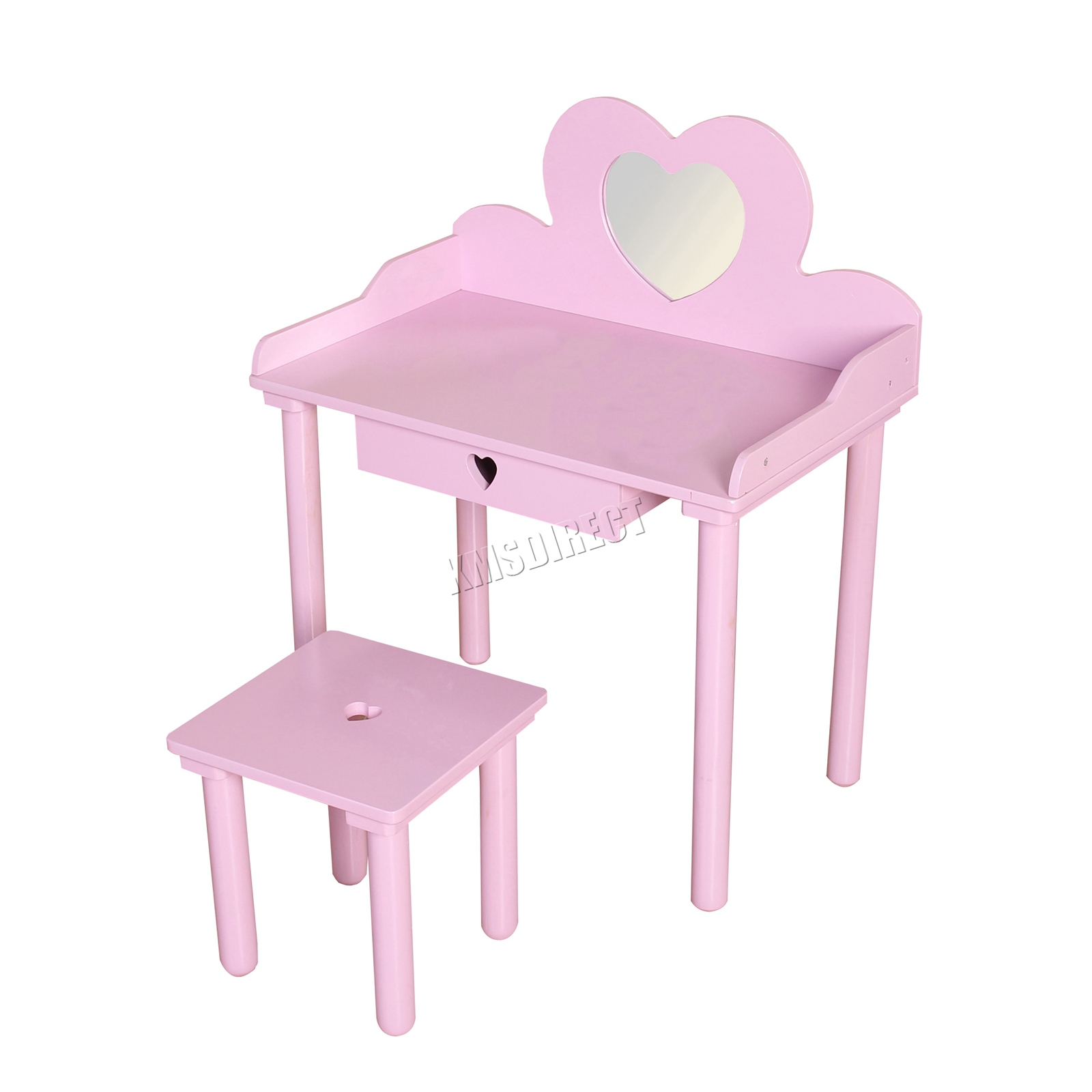 FoxHunter Children’s Dressing Table With Mirror Girls Kids Makeup