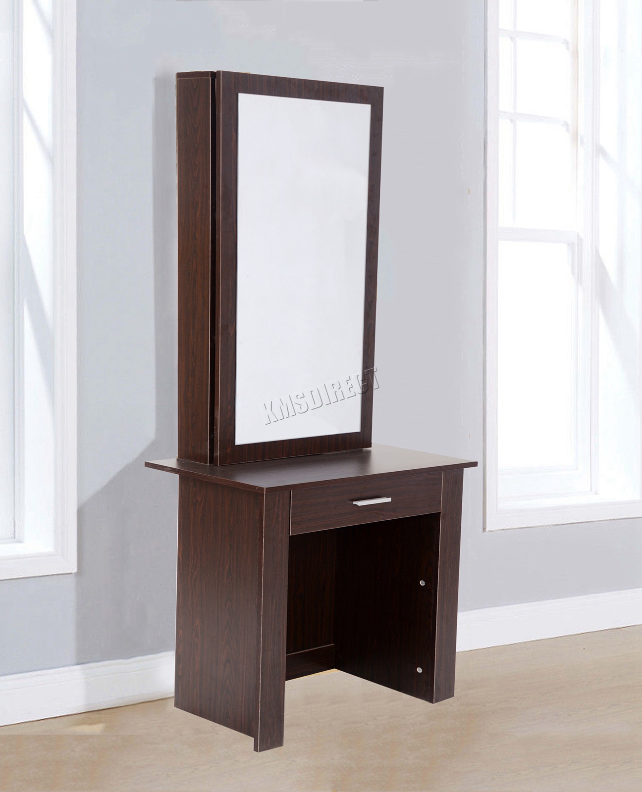 WestWood Dressing Table Modern Wooden Makeup Table With Sliding