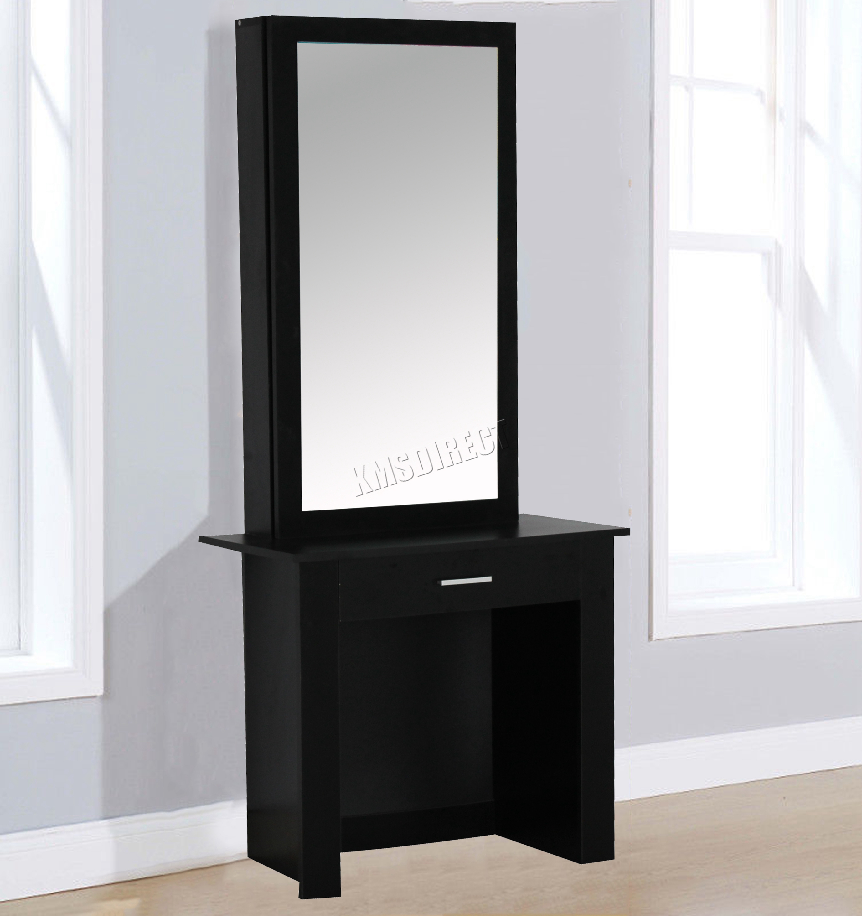 Westwood Wooden Makeup Jewelry Dressing Table With Sliding Mirror Sentinel Westwood Wooden Makeup Jewelry Dressing Table With Sliding Mirror Drawer Dt04