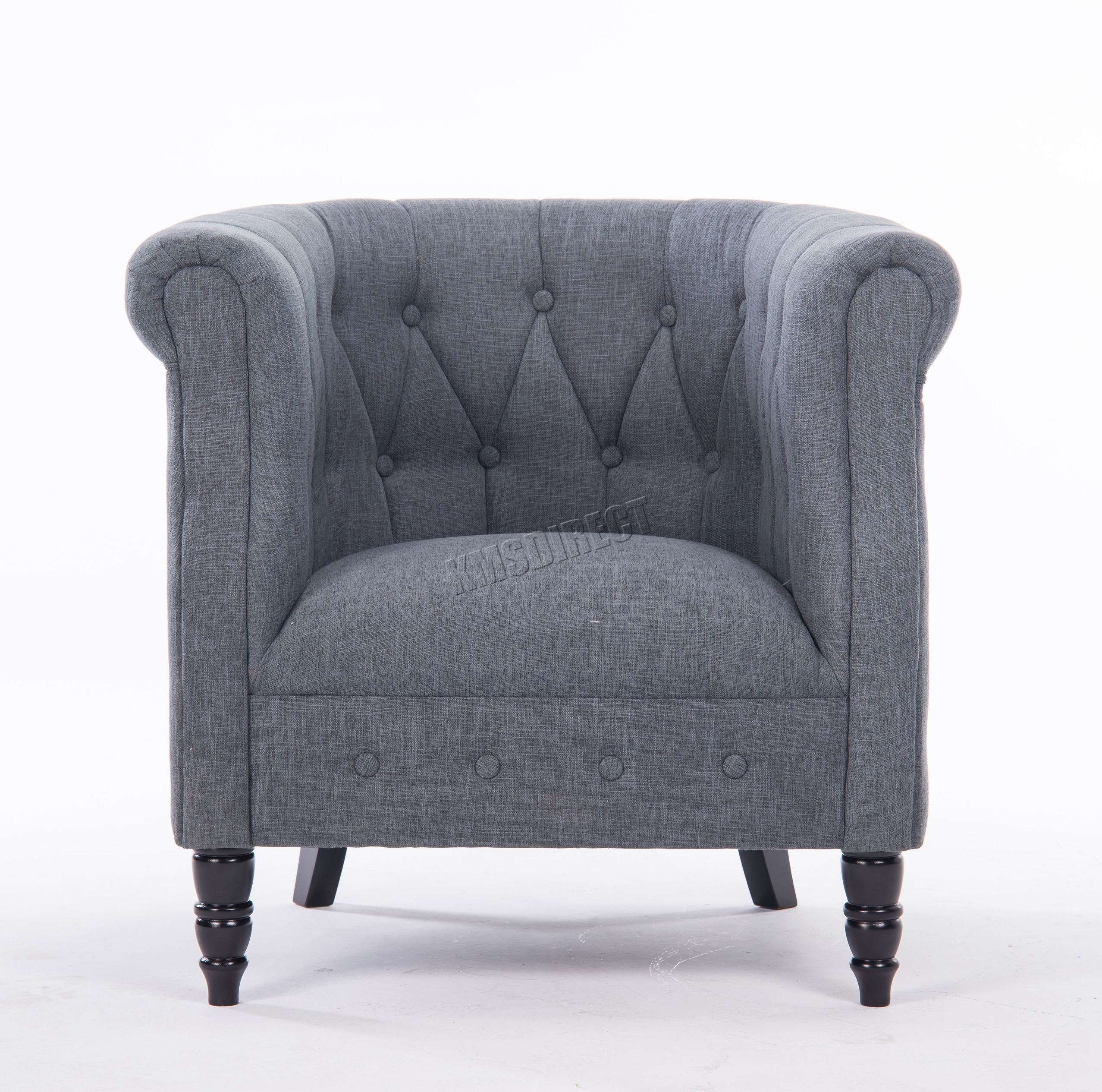 WestWood Linen Fabric Tub Chair Armchair Dining Living Room Lounge TC07 Grey eBay
