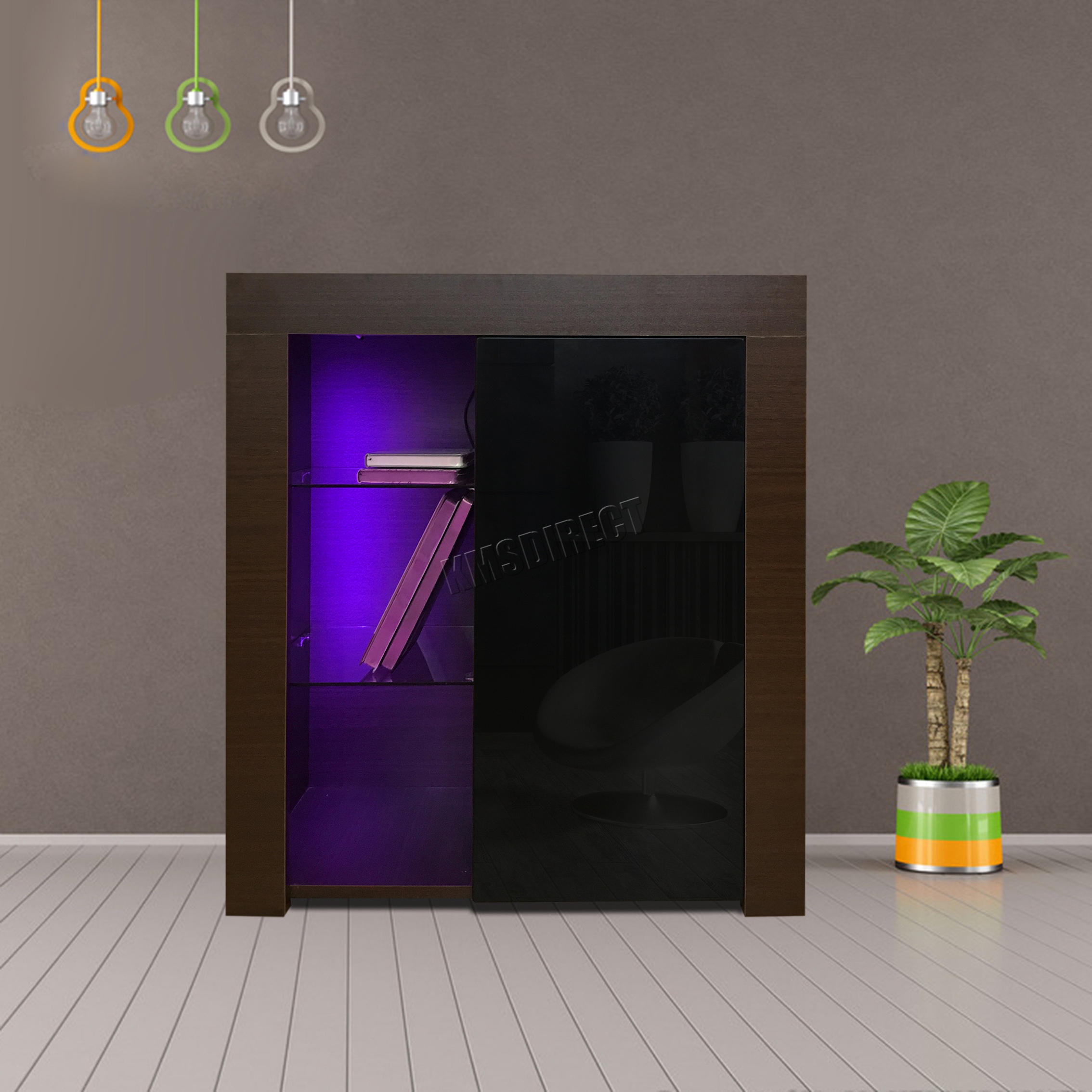 WestWood High Gloss Matt Sideboard Cupboard PB Remote Control