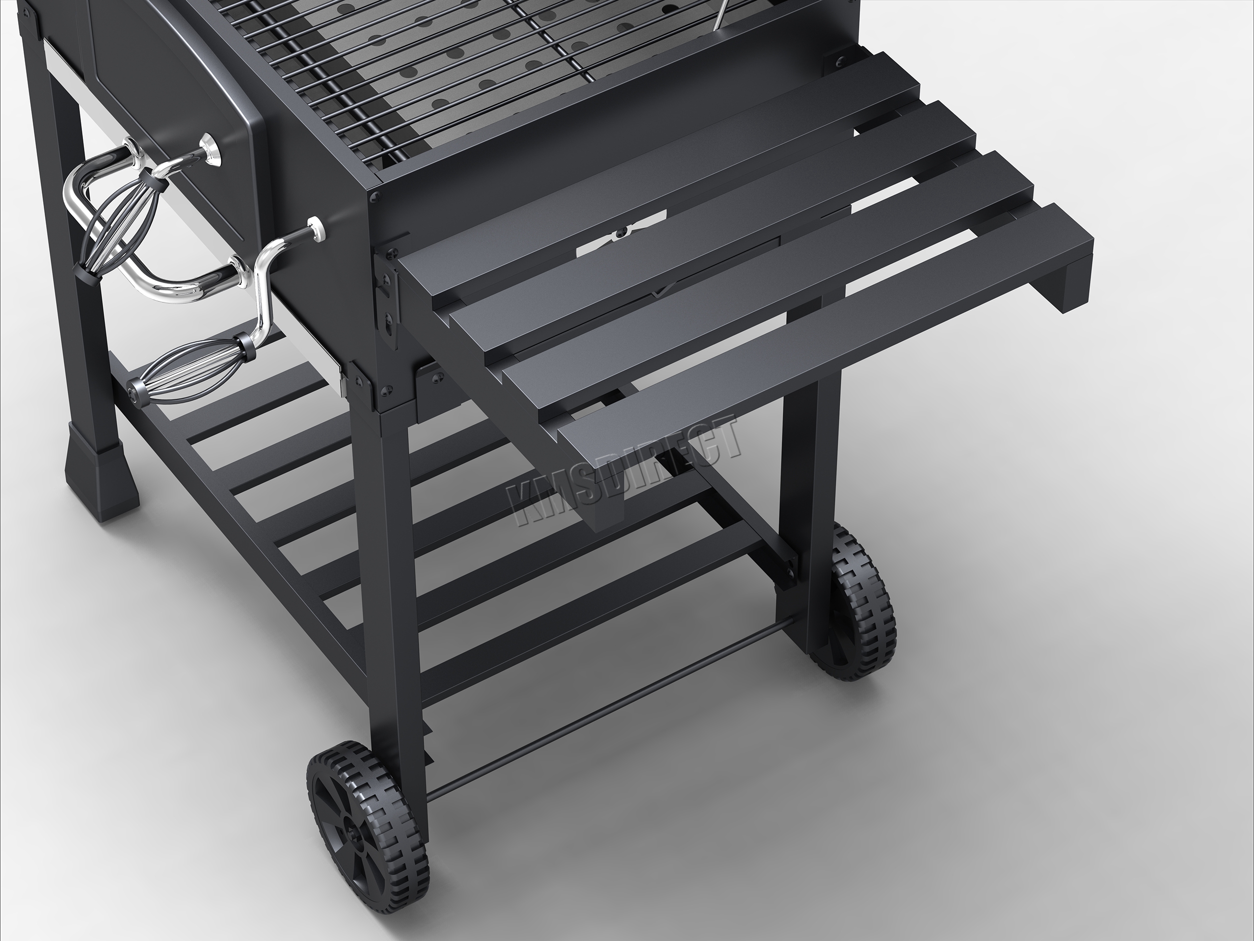 FoxHunter Charcoal BBQ Grill Barbecue Smoker Grate Garden Portable