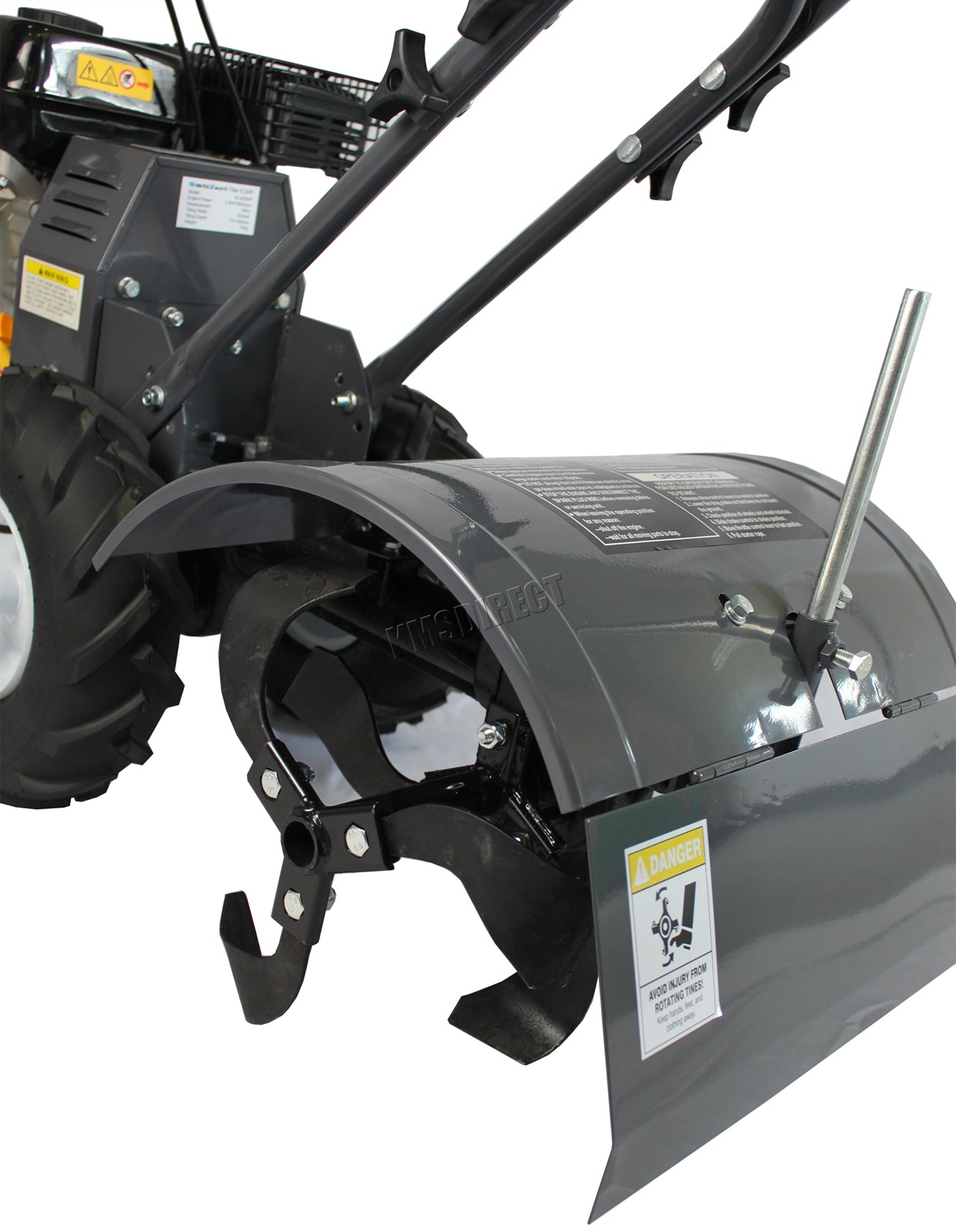 SwitZer Heavy Duty Petrol Rotovator Tiller Cultivator Rotavator 6.5HP ...