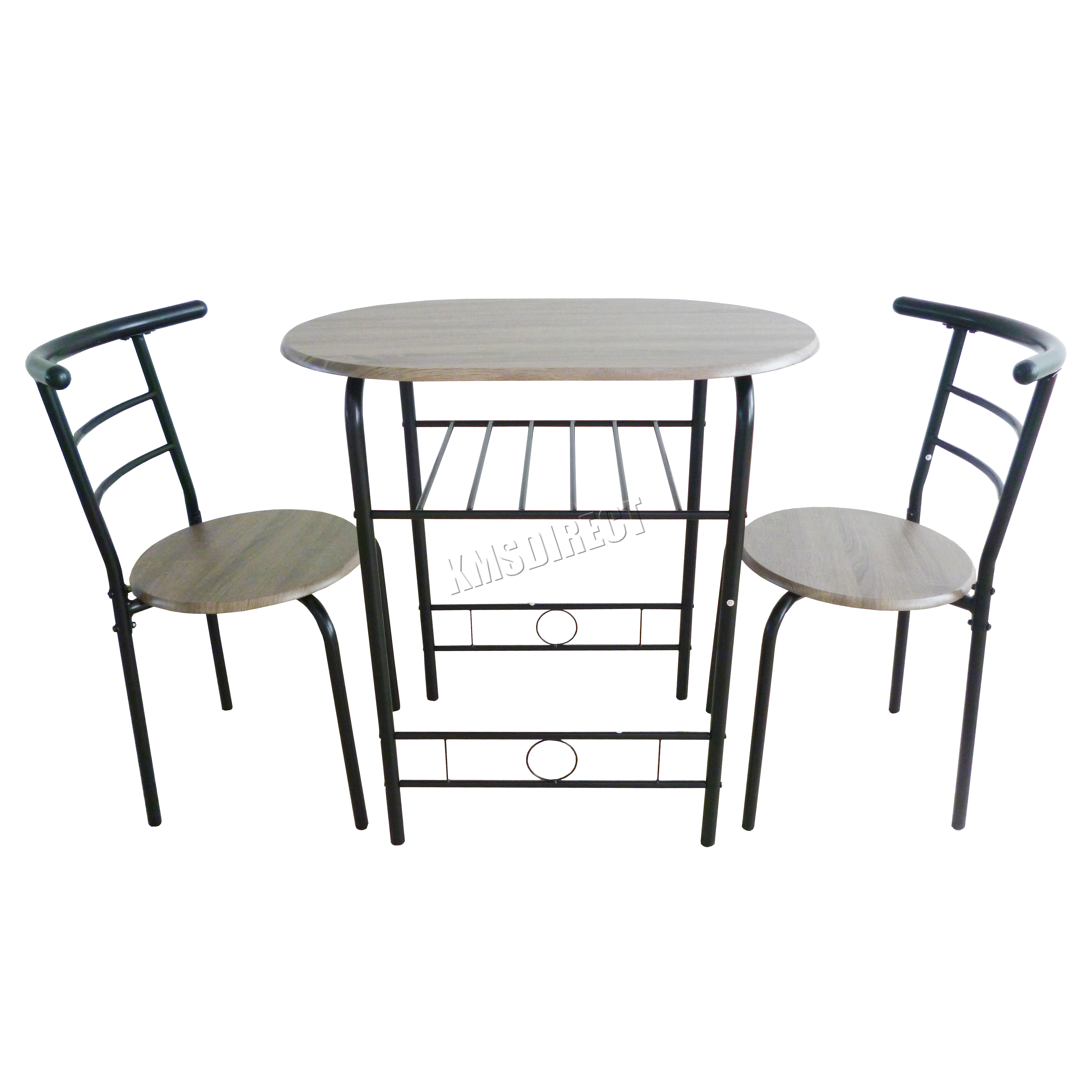 Westwood Compact Dining Table Breakfast Bar 2 Chair Set Metal Mdf Westwood Compact Dining Table Breakfast Bar 2 Chair
