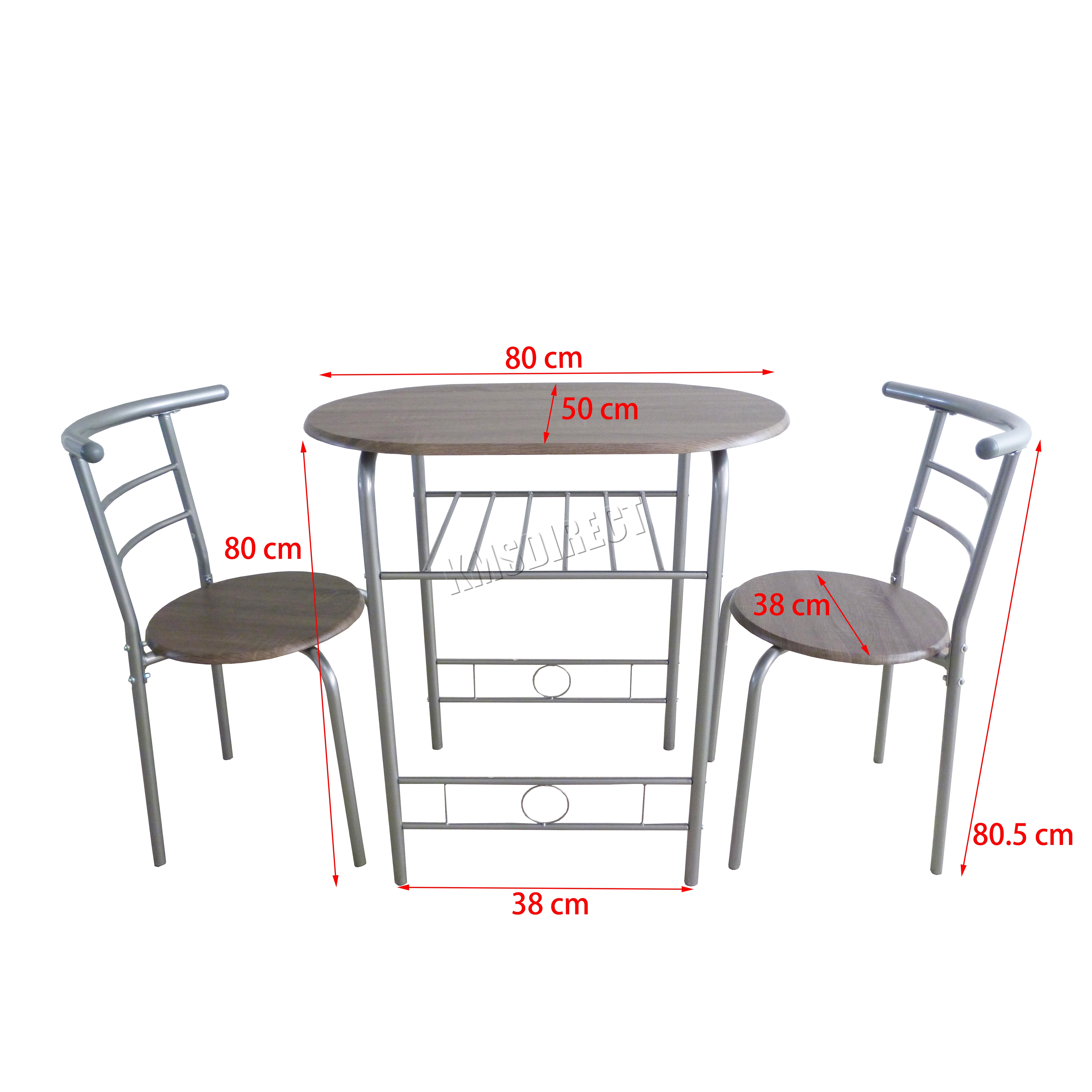 Westwood Compact Dining Table Breakfast Bar 2 Chair Set Metal Mdf Westwood Compact Dining Table Breakfast Bar 2 Chair