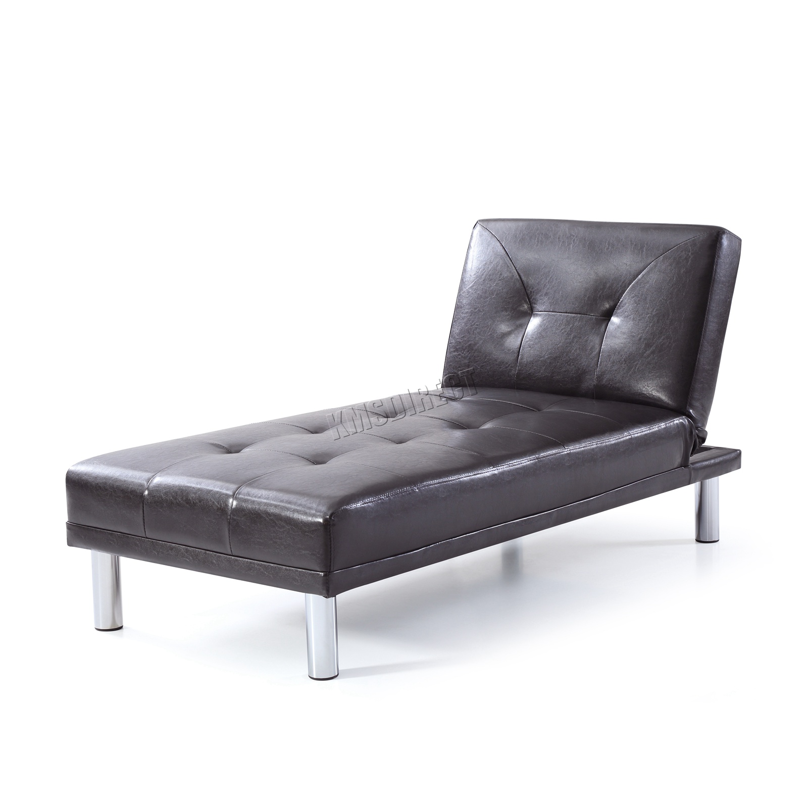 Details About Westwood Chaise Longue Single Sofa Bed 1 Seater Couch Faux Leather Chair Psb03