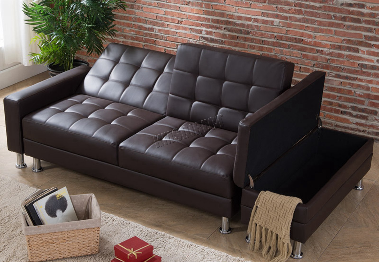 pu leather sofa bed 5 seater