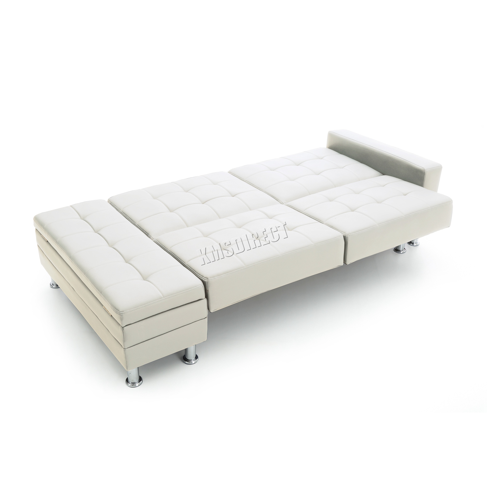 Westwood PU sofá-cama con almacenamiento de información 3 asientos