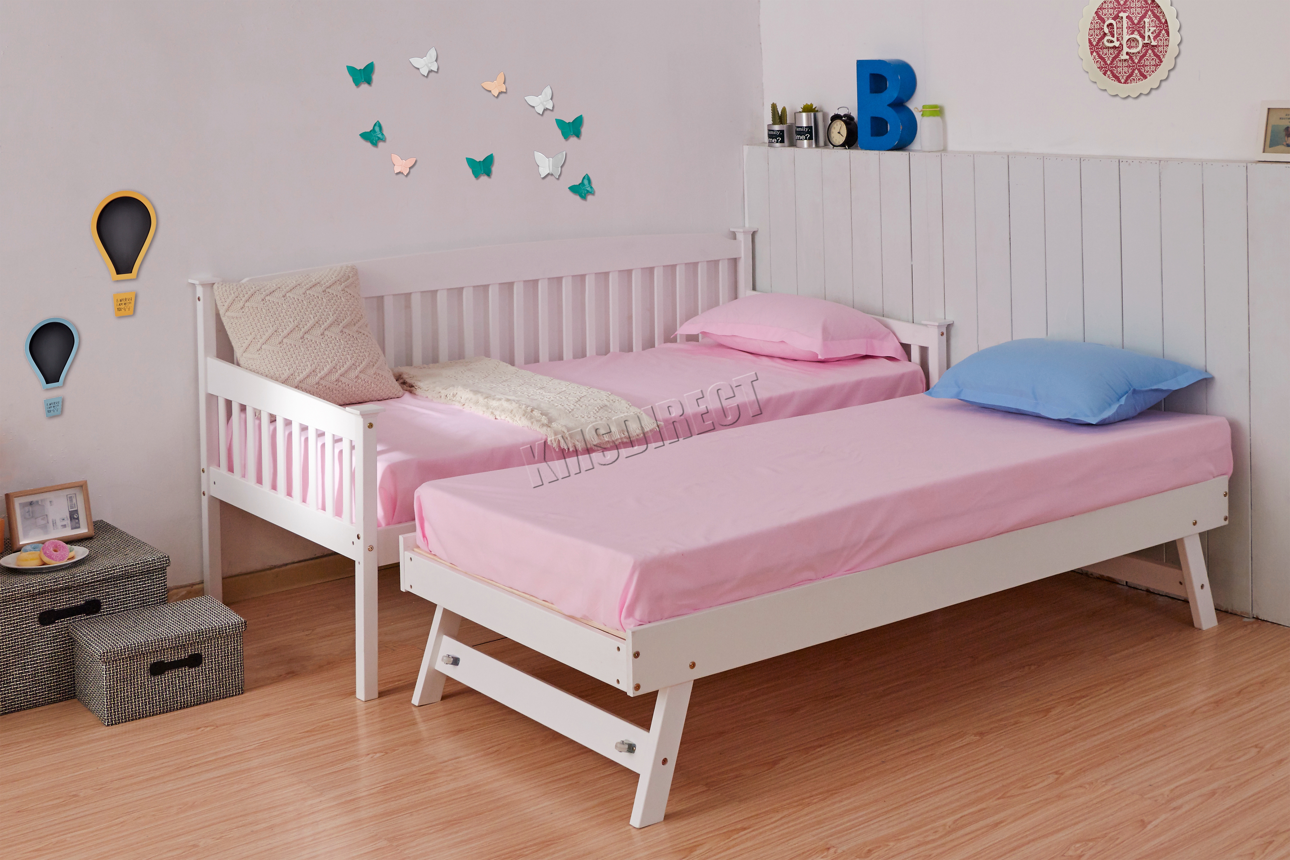 Foxhunter White Single 3ft Daybed No Mattress Twin Bed Solid Wood Sentinel Foxhunter White Single 3ft Daybed No Mattress Twin Bed Solid Wood Frame Dsw02