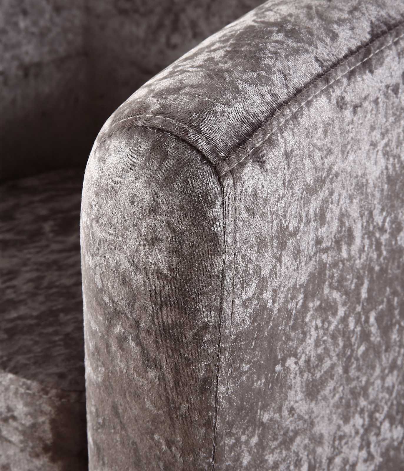 Tub Chairs WestWood Modern Crush Velvet Fabric Tub Chair Armchair