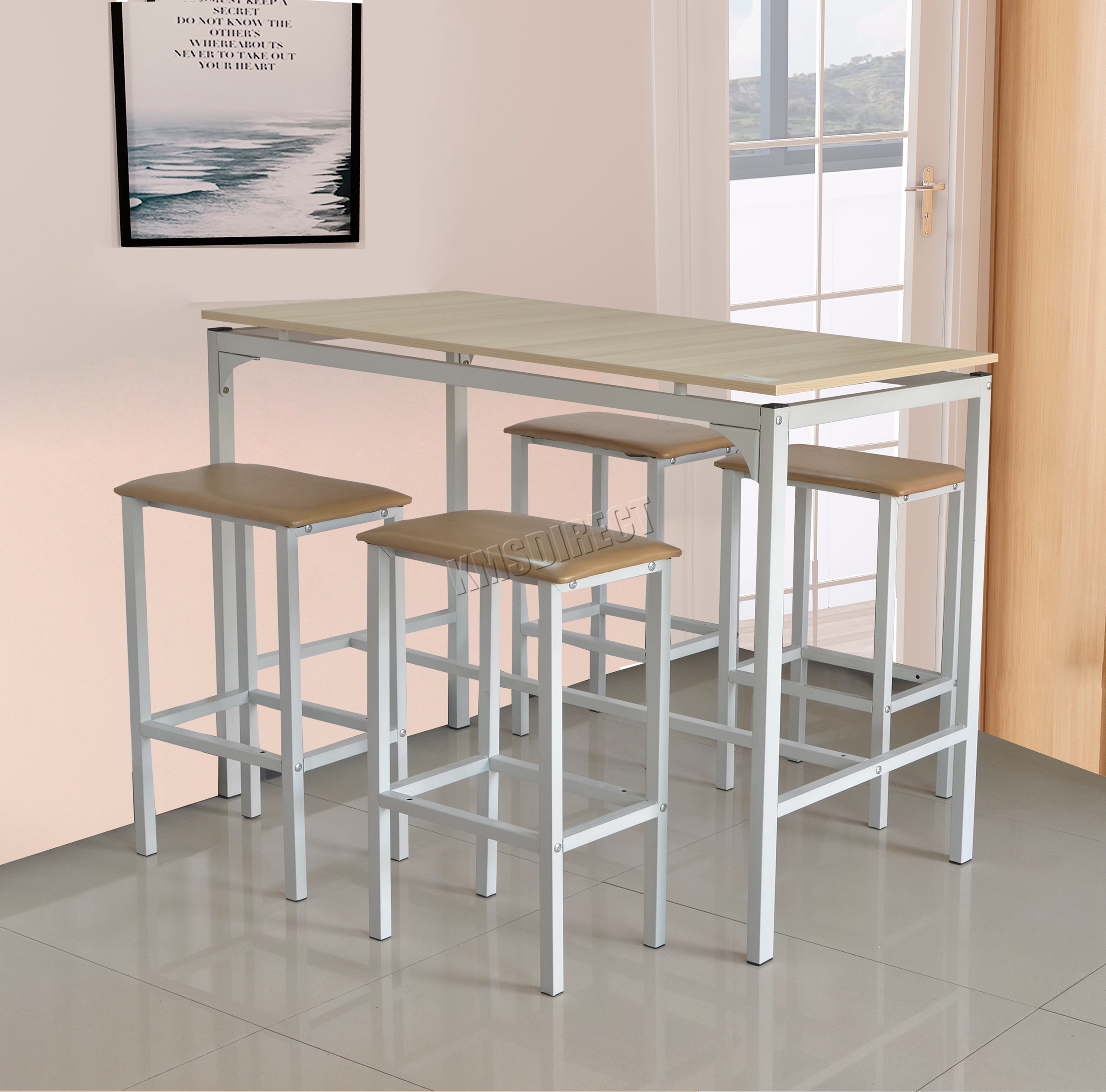 Westwood Pub Bar Breakfast Dining Table With 4 Stools Room Set Bts01 Details About Westwood Pub Bar Breakfast Dining Table With 4 Stools Room Set Bts01 Natural