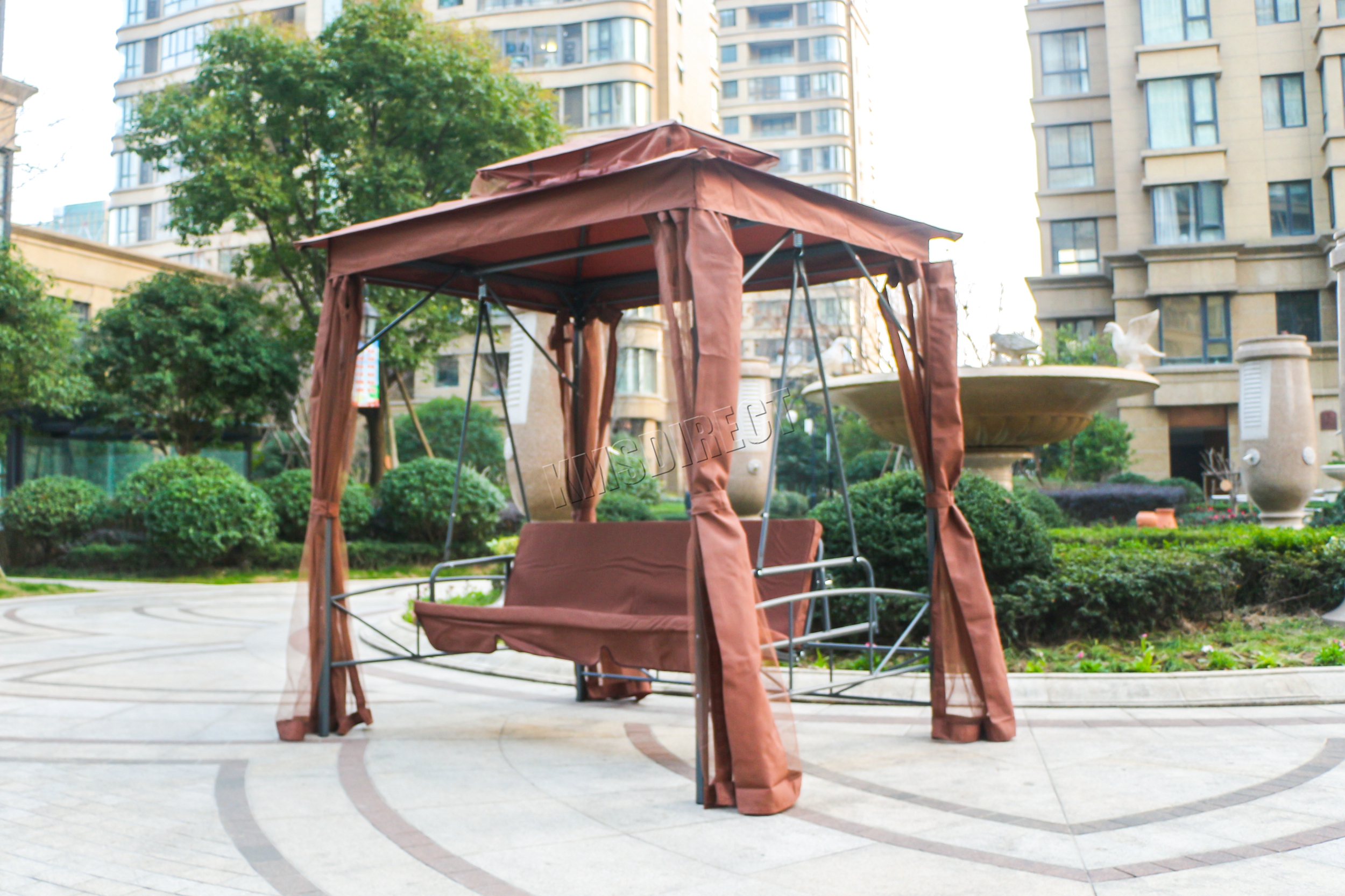 Westwood Garten schaukelhängematte 3 Sitz Stuhl Tisch