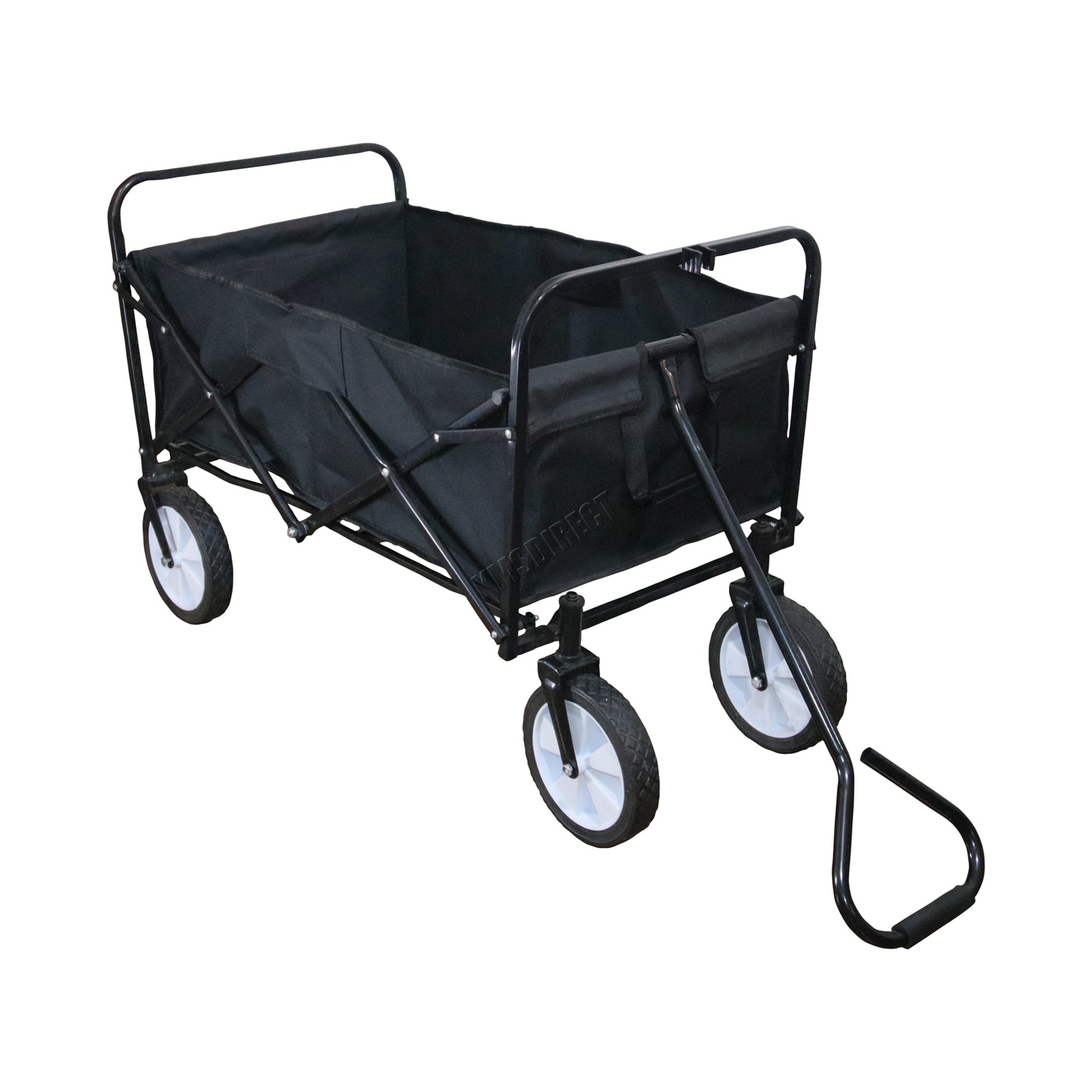 BIRCHTREE Foldable Garden Trolley Wheelbarrow Trailer Hand Cart Wagon