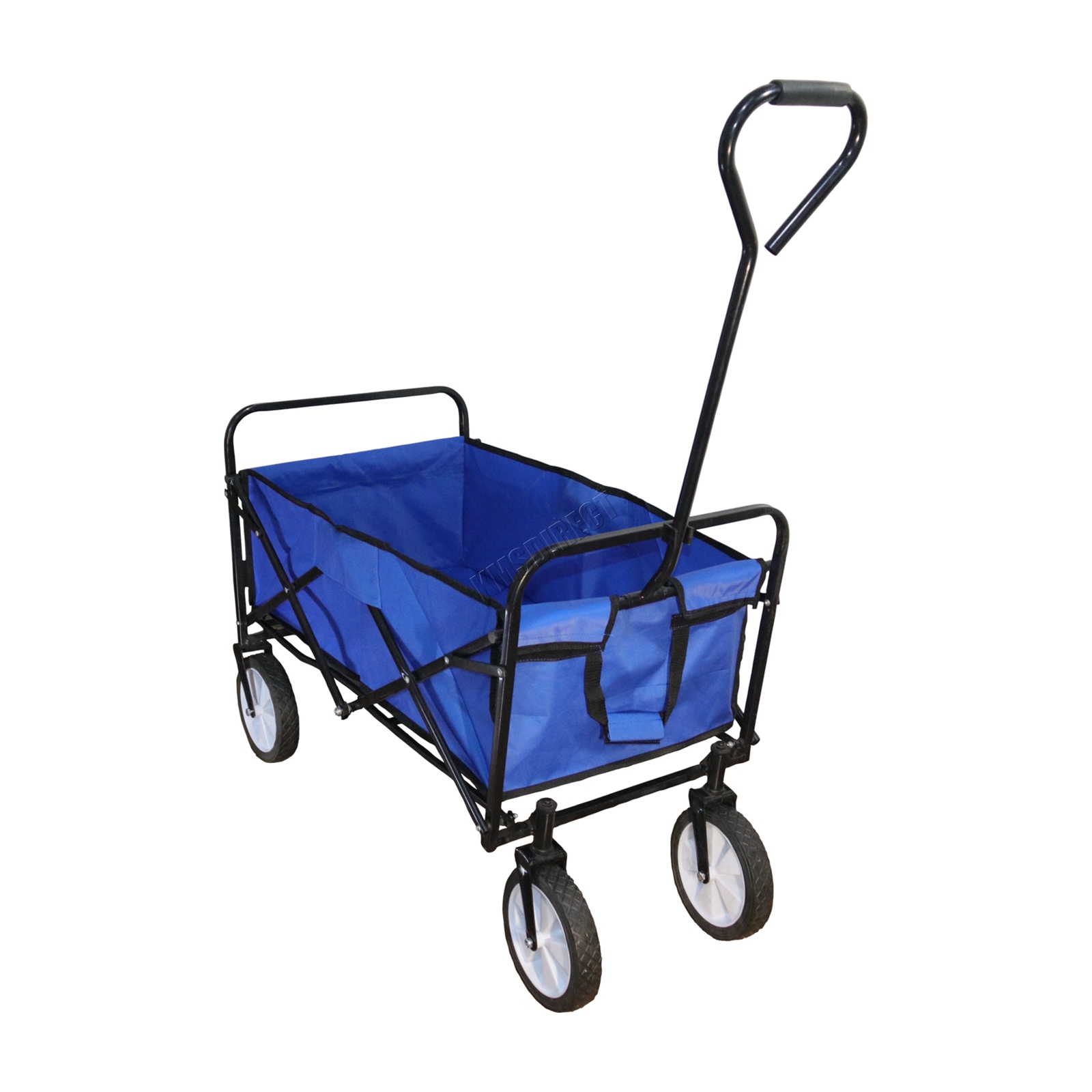 BIRCHTREE Foldable Garden Trolley Wheelbarrow Trailer Hand Cart Wagon