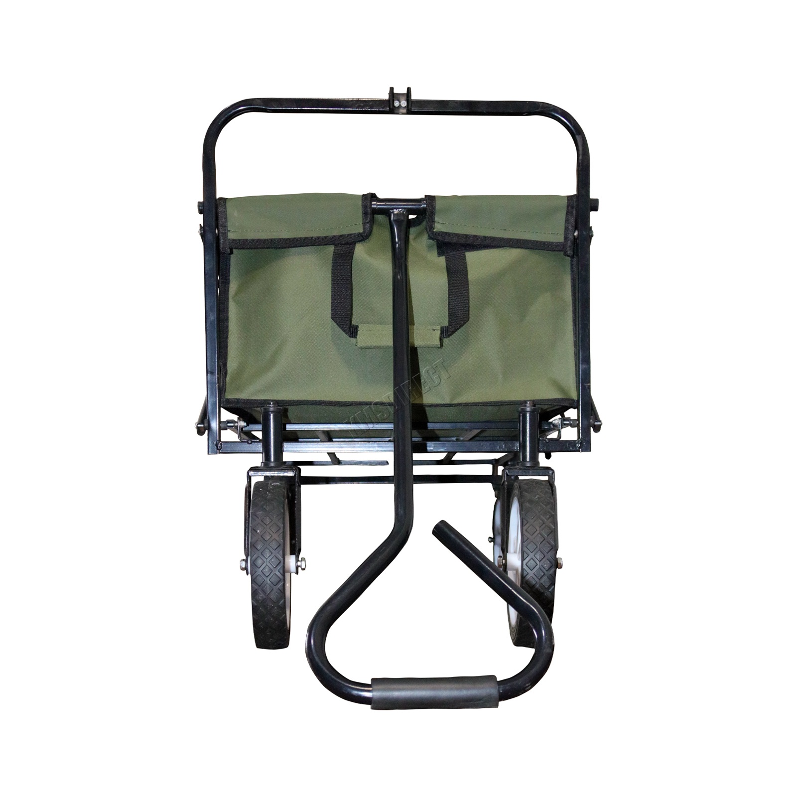 BIRCHTREE Foldable Garden Trolley Wheelbarrow Trailer Hand Cart Wagon