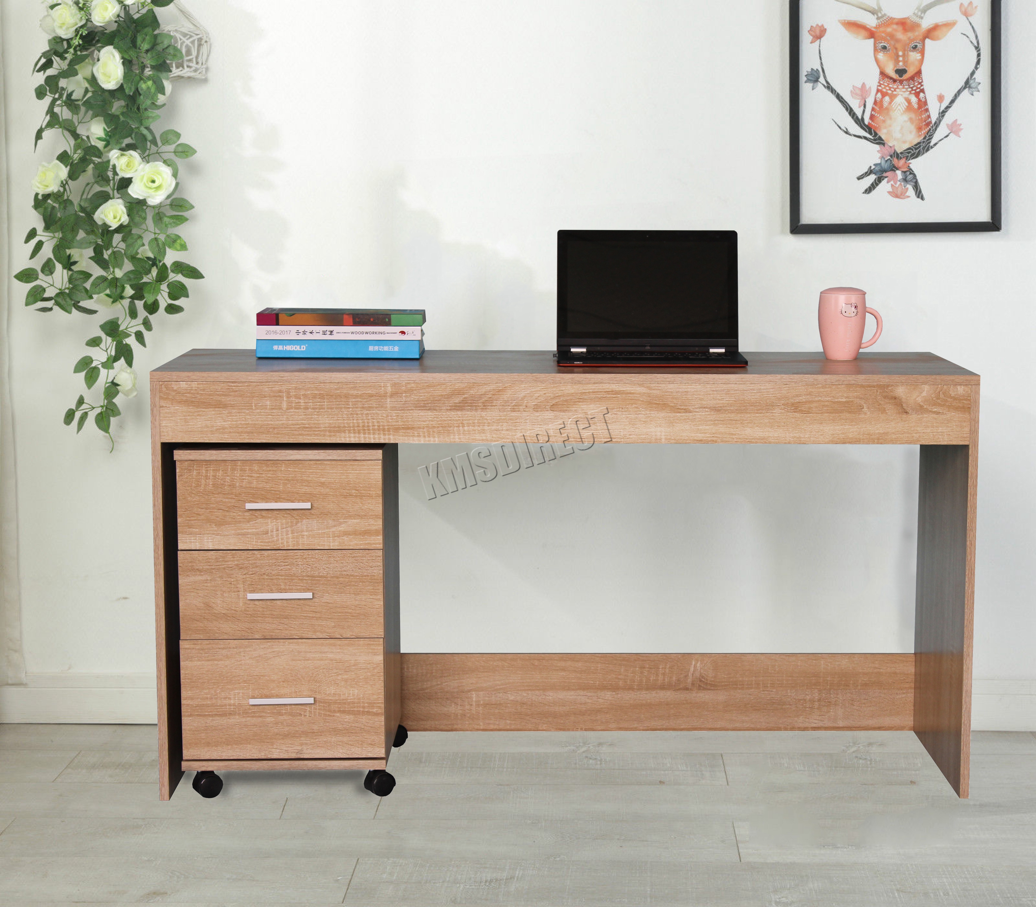 Westwood Computer Desk Pc Table With 3 Drawers Home Office Furniture Westwood Computer Desk Pc Table With 3 Drawers