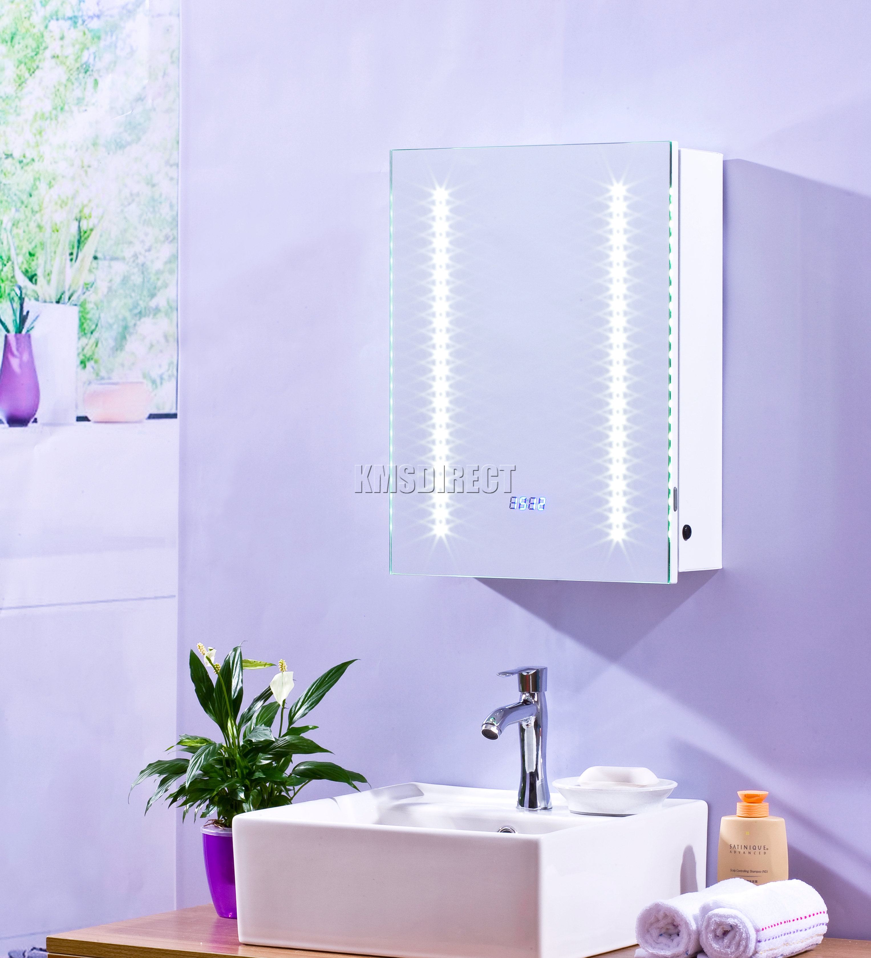 Cosmetic Damaged Foxhunter 1 Door Led Illuminated Mirror Bathroom Sentinel Cosmetic Damaged Foxhunter 1 Door Led Illuminated Mirror Bathroom Cabinet Mc02