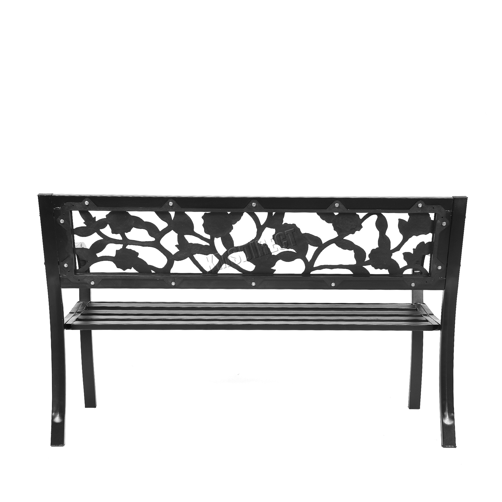 WestWood Outdoor 3 Seater Garden Bench Seat Chair Slat Steel Park Patio