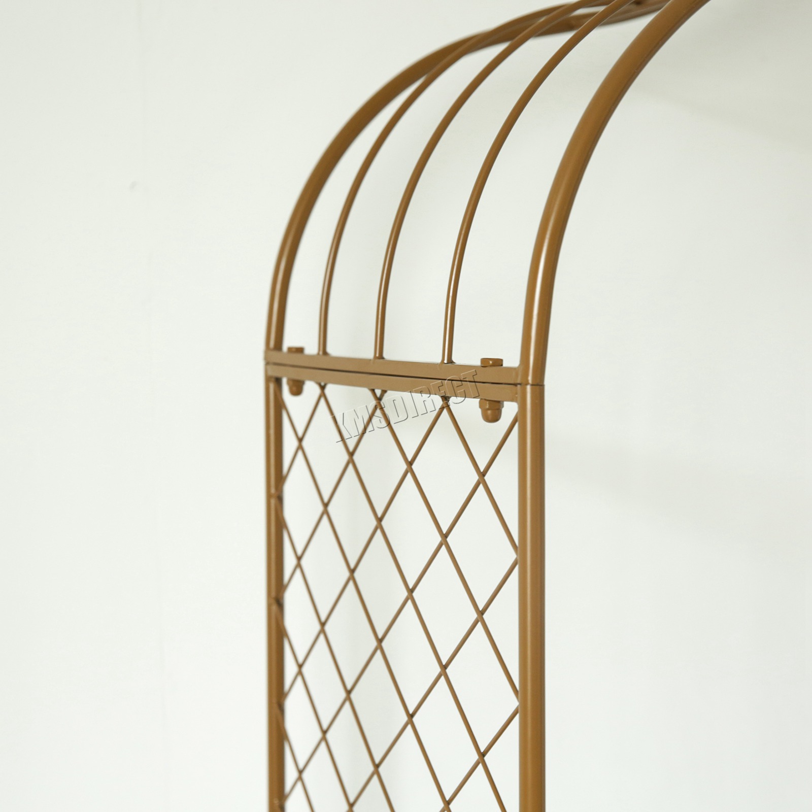 BIRCHTREE Metal Patio Garden Arch Gate Plants Trellis Decor Pergola