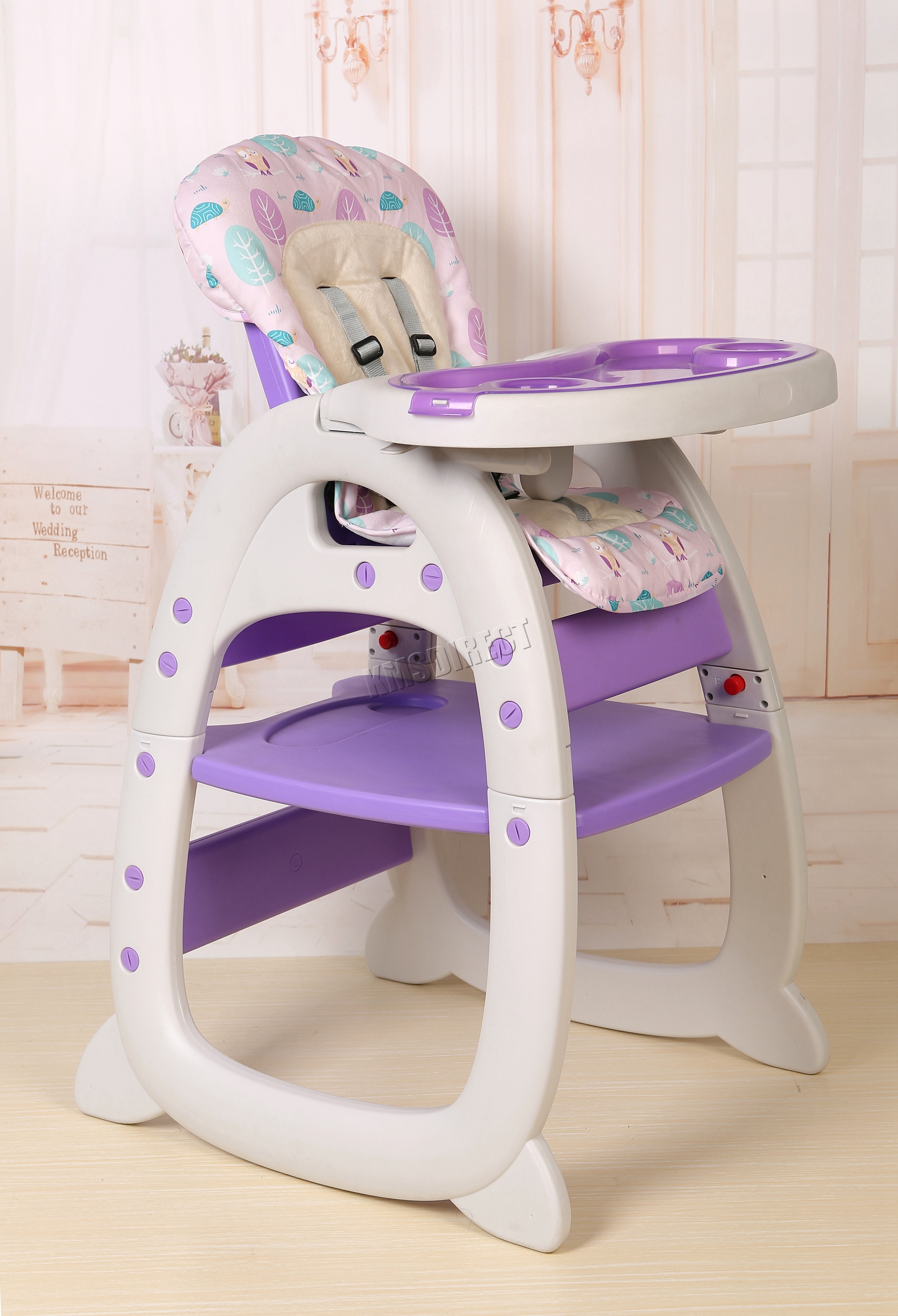FoxHunter Baby Highchair Infant High Feeding Seat 3in1 Toddler Table