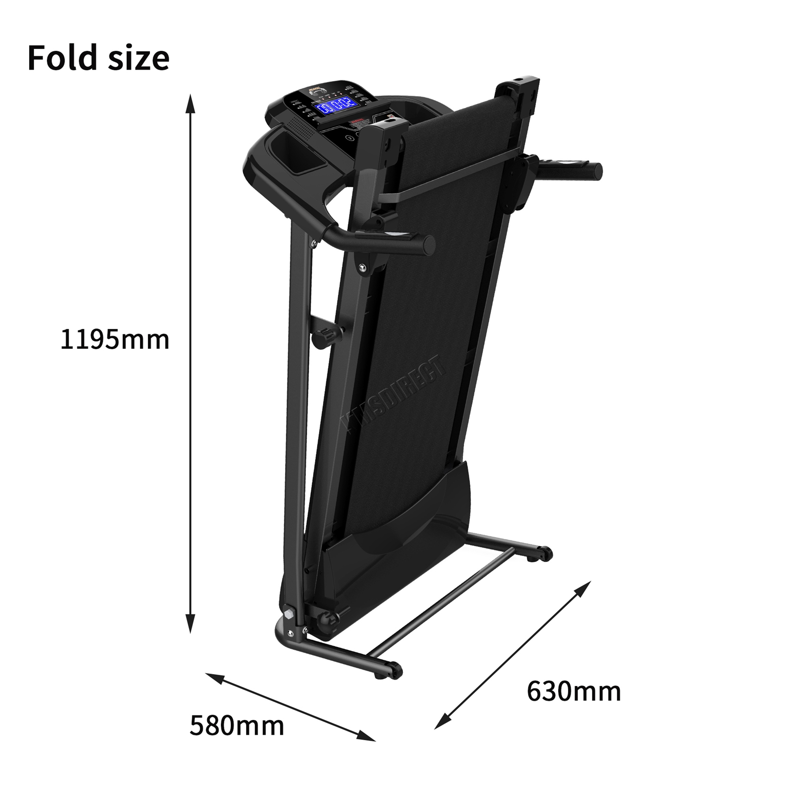 FIT4YOU Folding Electric Treadmill Motorised Running Fitness Machine