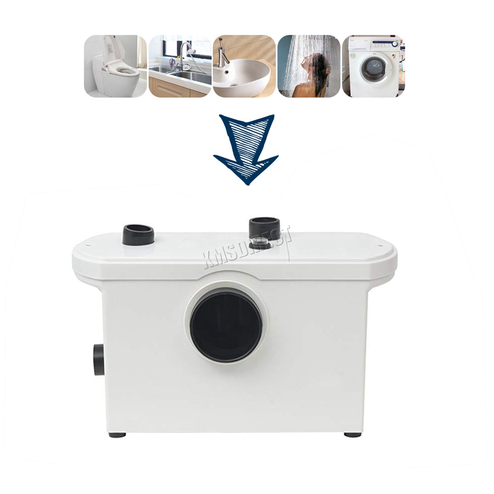 Westwood Sanitary Macerator Waste Water Pump Toilet Shower Bath Sink Westwood Sanitary Macerator Waste Water Pump Toilet Shower