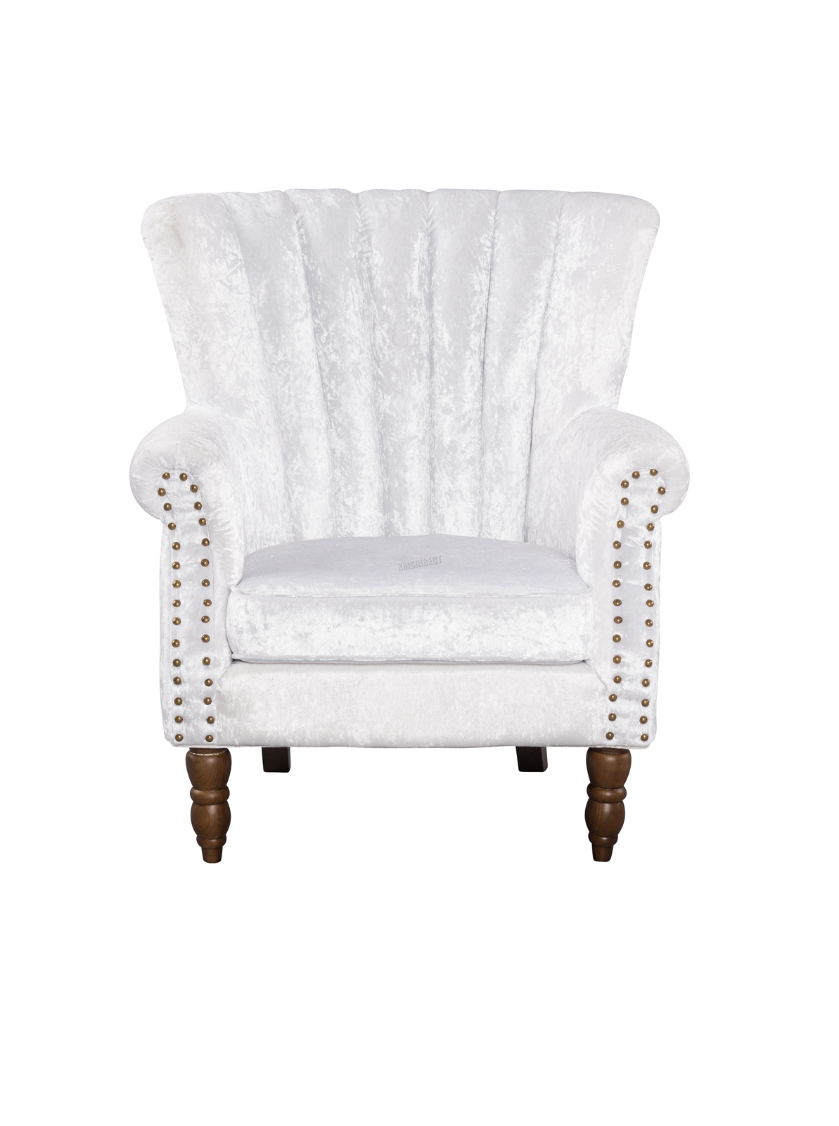 WestWood Morden Upholstered Crush Velvet Armchair Fabric Tub Chair Sofa