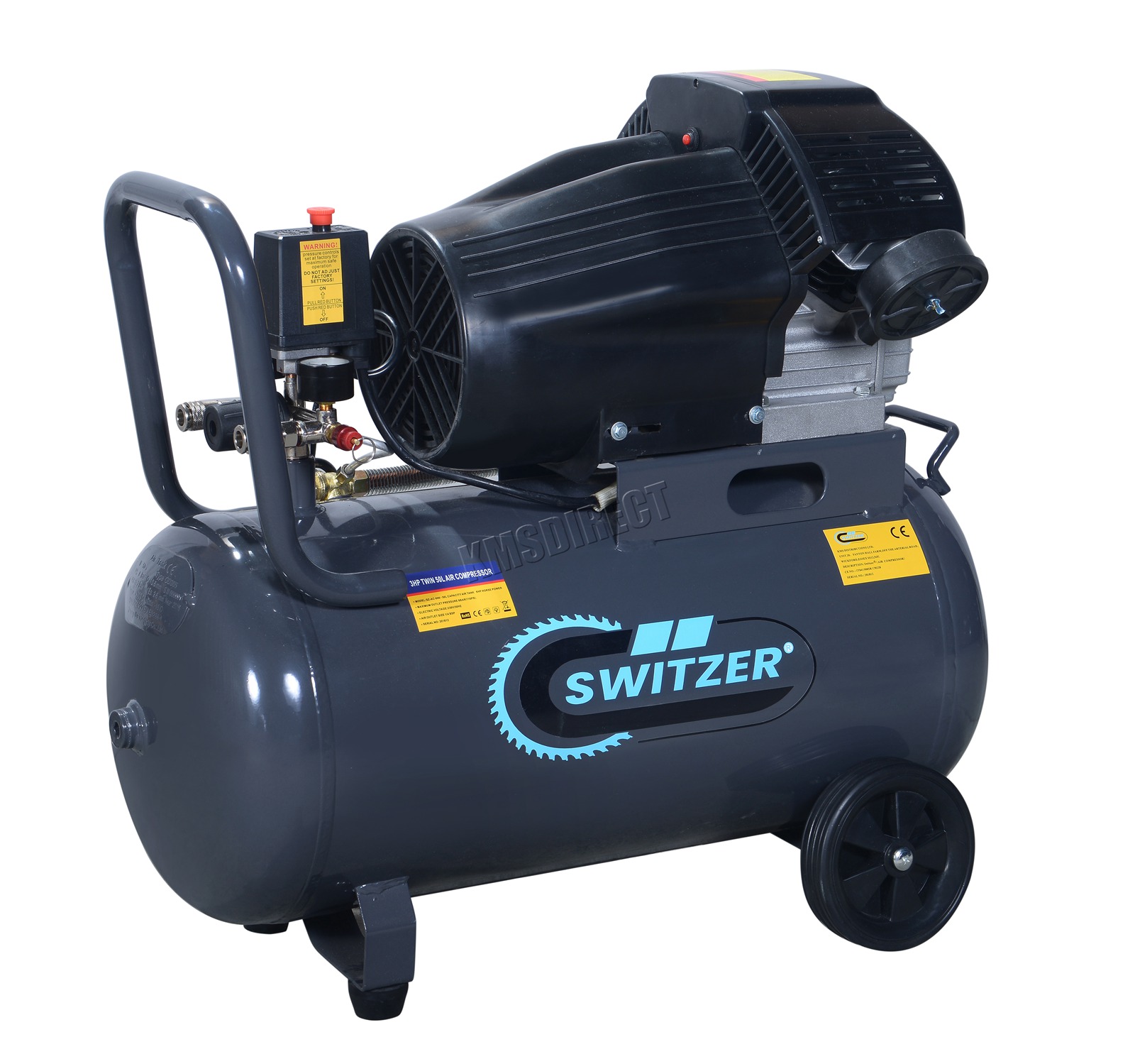 Mobile Air Compressor >> Details About Switzer Mobile Air Compressor 50 Litre 3hp 13cfm 230v Twin Cylinder Ac006 Mobile Air Compressor >> Details About Switzer Mobile Air Compressor 50 Litre 3hp 13cfm 230v Twin Cylinder Ac006