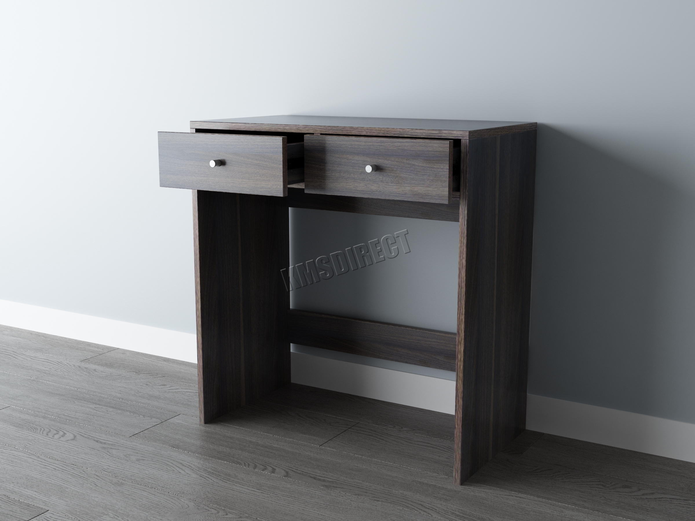 WestWood Wooden Makeup Jewelry Dressing Table Desk With 2 Drawers