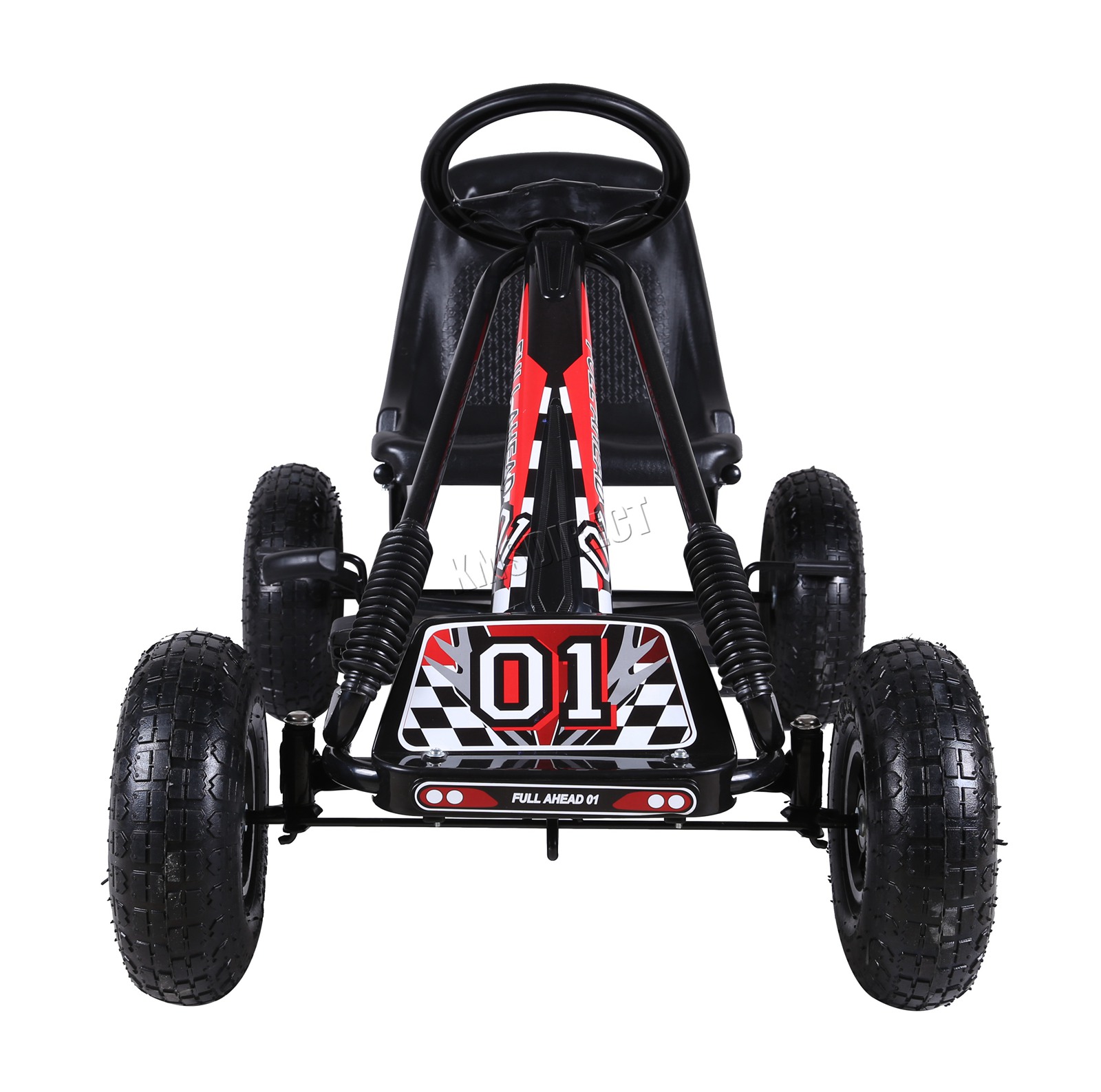 GALACTICA Kids Go Kart Ride On Car Pedal With Rubber Wheels Adjustable