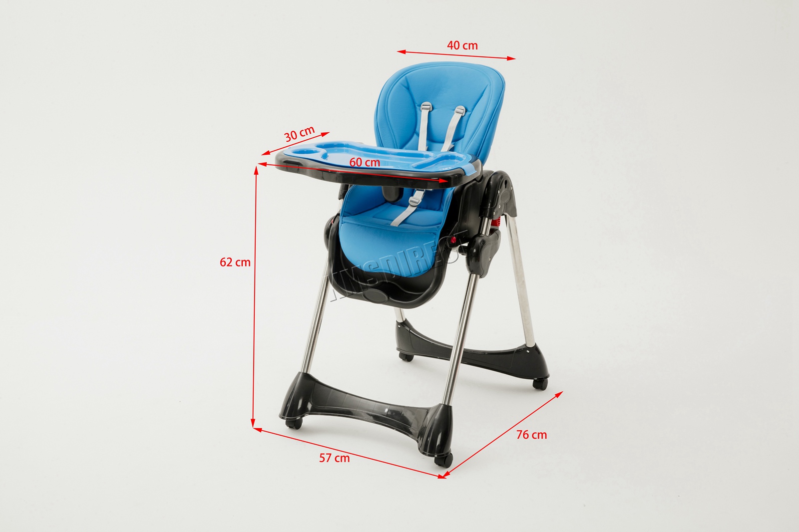 Foxhunter Portable Baby High Chair Infant Soft Leather Feeding Foxhunter Portable Baby High Chair Infant Soft Leather